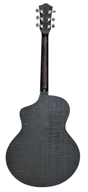 Chord Nomad Electro-Acoustic Guitar Black Quilted Maple