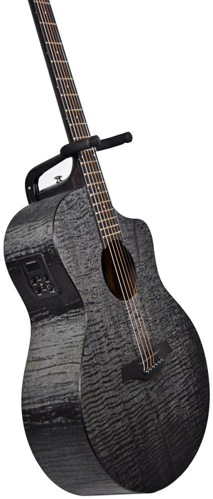 Chord Nomad Electro-Acoustic Guitar Black Quilted Maple