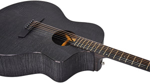 Chord Nomad Electro-Acoustic Guitar Black Quilted Maple