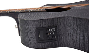 Chord Nomad Electro-Acoustic Guitar Black Quilted Maple