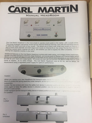 Carl Martin HeadRoom Spring Reverb Pedal
