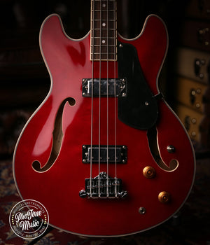 Aria TAB Classic 4 String Semi Hollow Bass Wine Red - ProTone Music