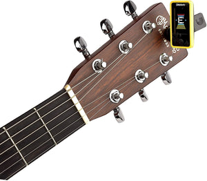 D'Addario CT-17 Eclipse Clip On Chromatic Guitar Tuner - Yellow