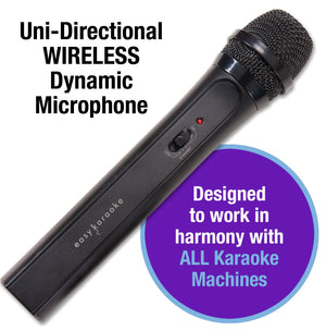 Easy Karaoke Wireless Microphone ~ Black
