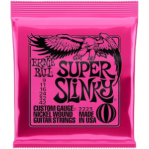 Ernie Ball Super Slinky Electric Guitar Strings 2223 9-42