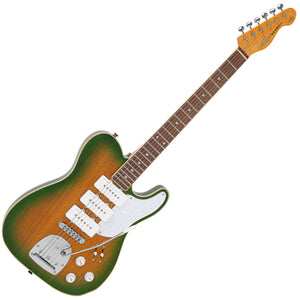 Green/Yellow Burst Vintage REVO Series Trio Electric Guitar
