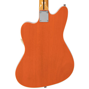 Trans Orange Vintage REVO Series 'Surfmaster' Thinline Twin Electric Guitar