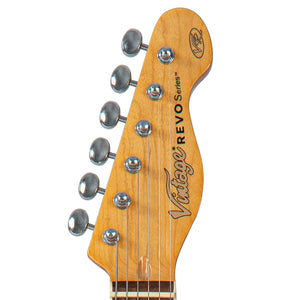 Trans Orange Vintage REVO Series 'Surfmaster' Thinline Twin Electric Guitar