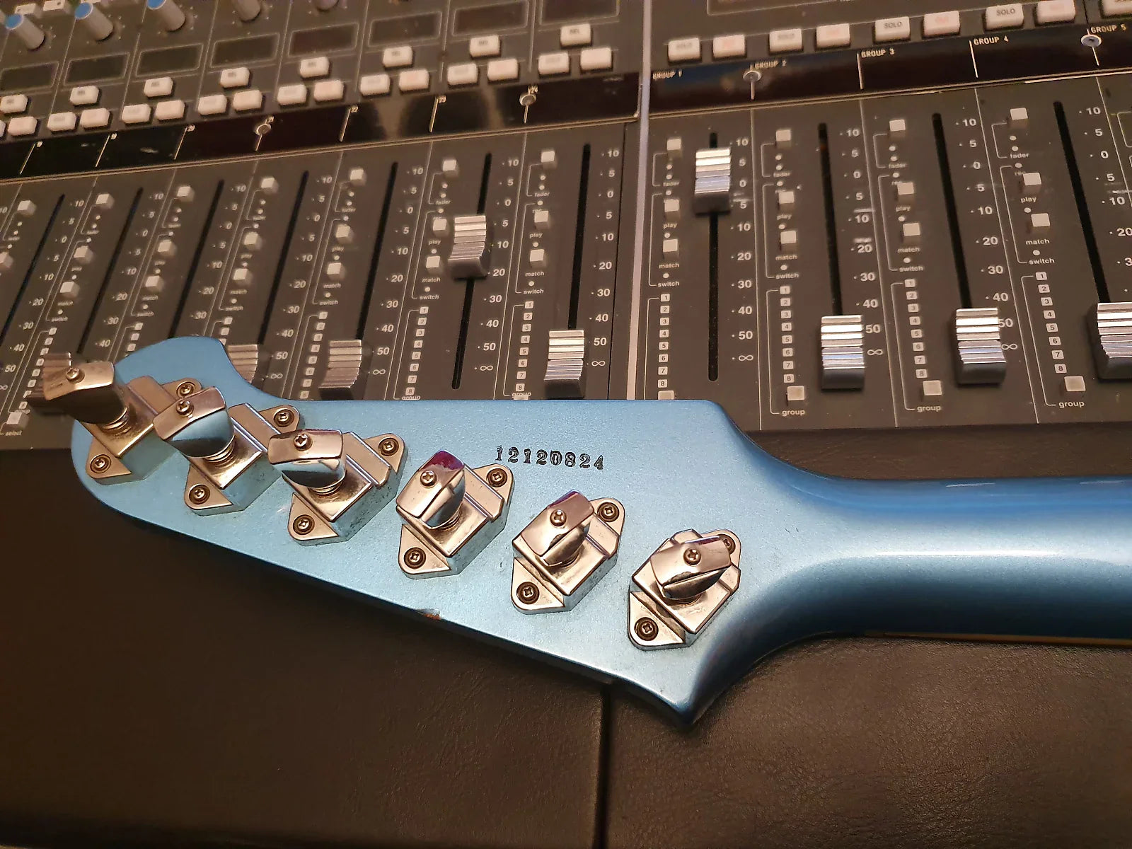 ESP Custom Shop Firebird Phoenix Gibson Lawsuit Pelham Blue Vintage 80's Electric Guitar