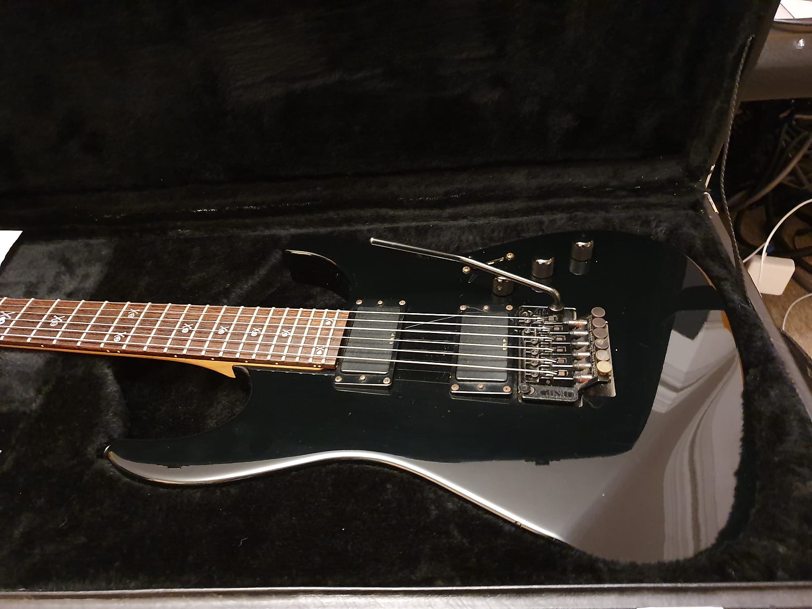 1993 ESP Custom Shop FIRST Year M-II Kirk Hammett Metallica NO Signature RARE! Hang Tag! KH-2 KH2 M2