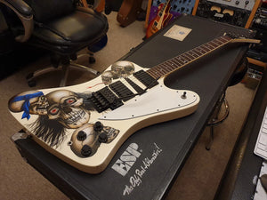 ESP Custom Shop Celebrity Artist Owned by Iron Maiden with Tour Flight Case + COA! Phoenix Firebird