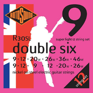 Rotosound Electric 12 String R30SL Pink