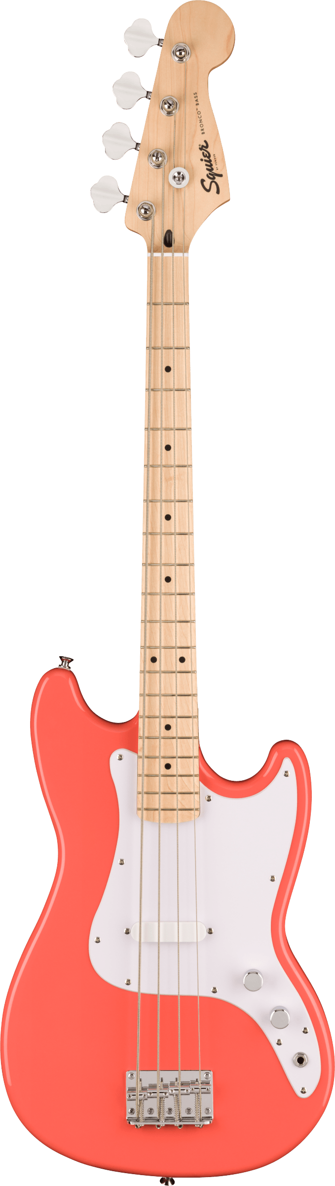 Squier Sonic Bronco Bass Tahitian Coral