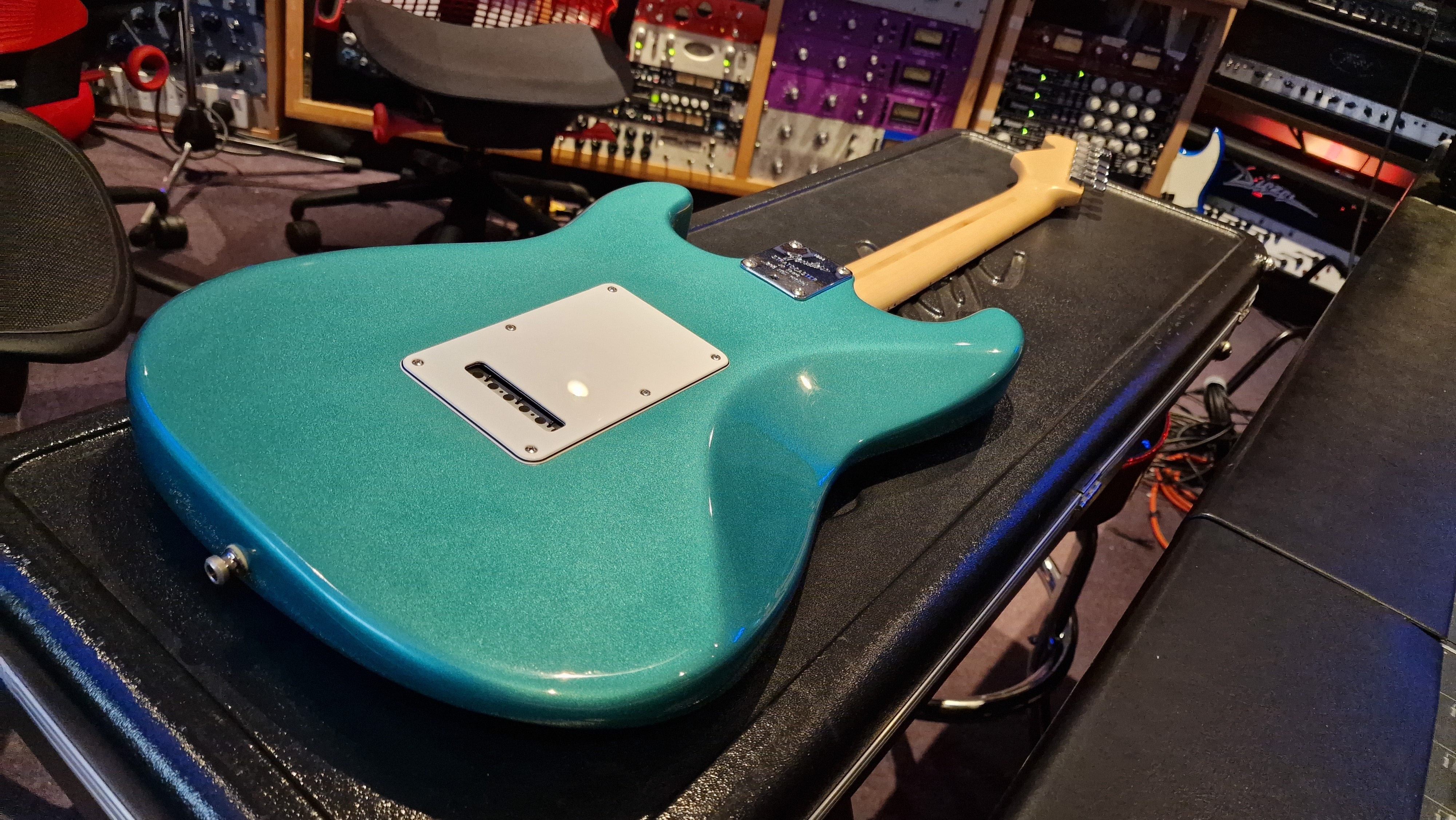1994 Fender USA Stratocaster 40th Year Anniversary American Standard RARE Carribean Mist Guitar