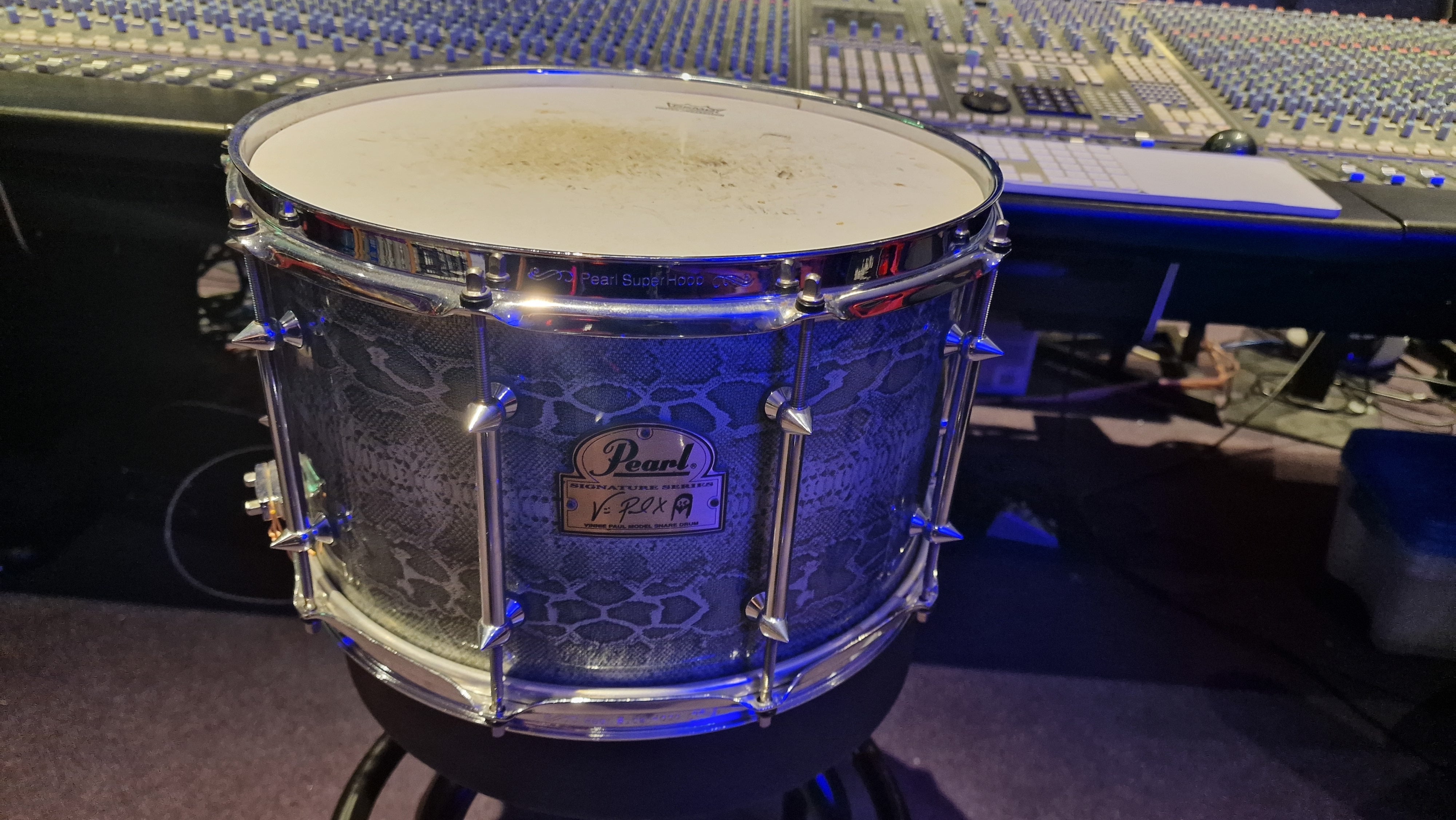 Pearl Vinnie Paul Signature Snare Drum 14x8 VP1480 Pantera Prototype Artist Owned by Vinnie