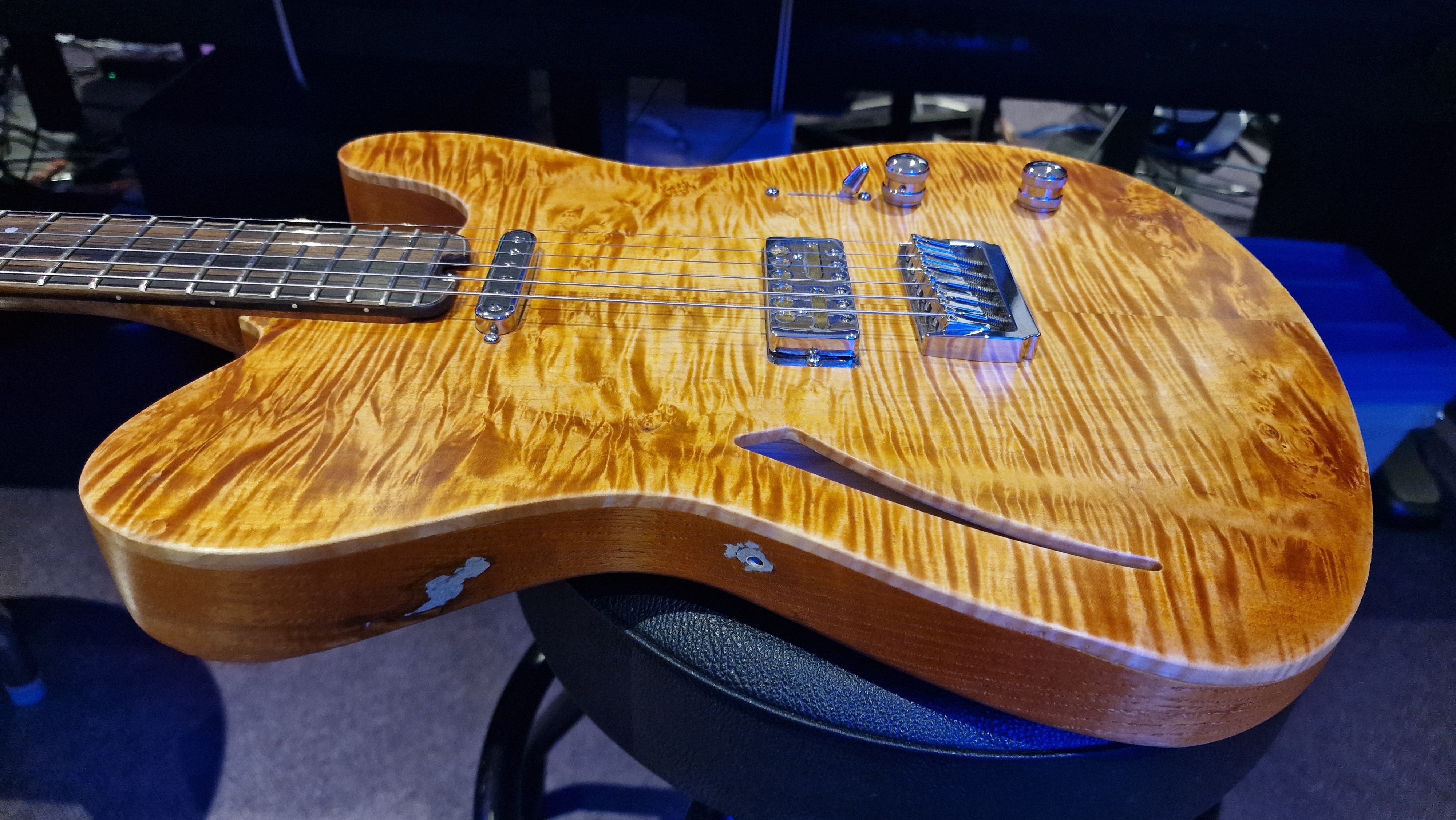 British Custom Shop Telecaster UK Figured Flame Maple 10 Top Tele Guitar