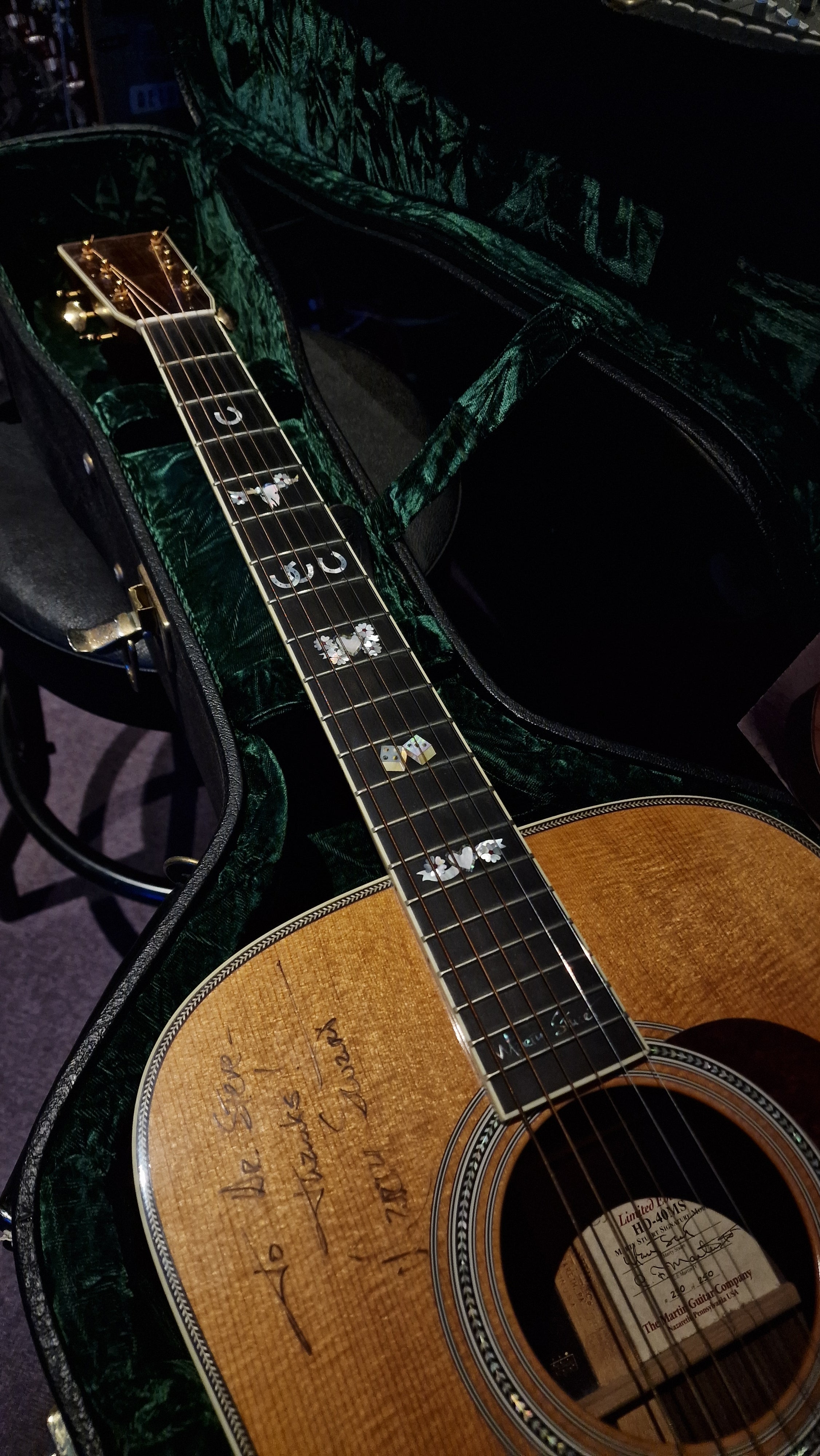 Martin Marty Stuart (Ex-Johnny Cash D-45) HD-40MS Custom Shop Limited Edition Signature Acoustic Guitar Artist Owned Signed
