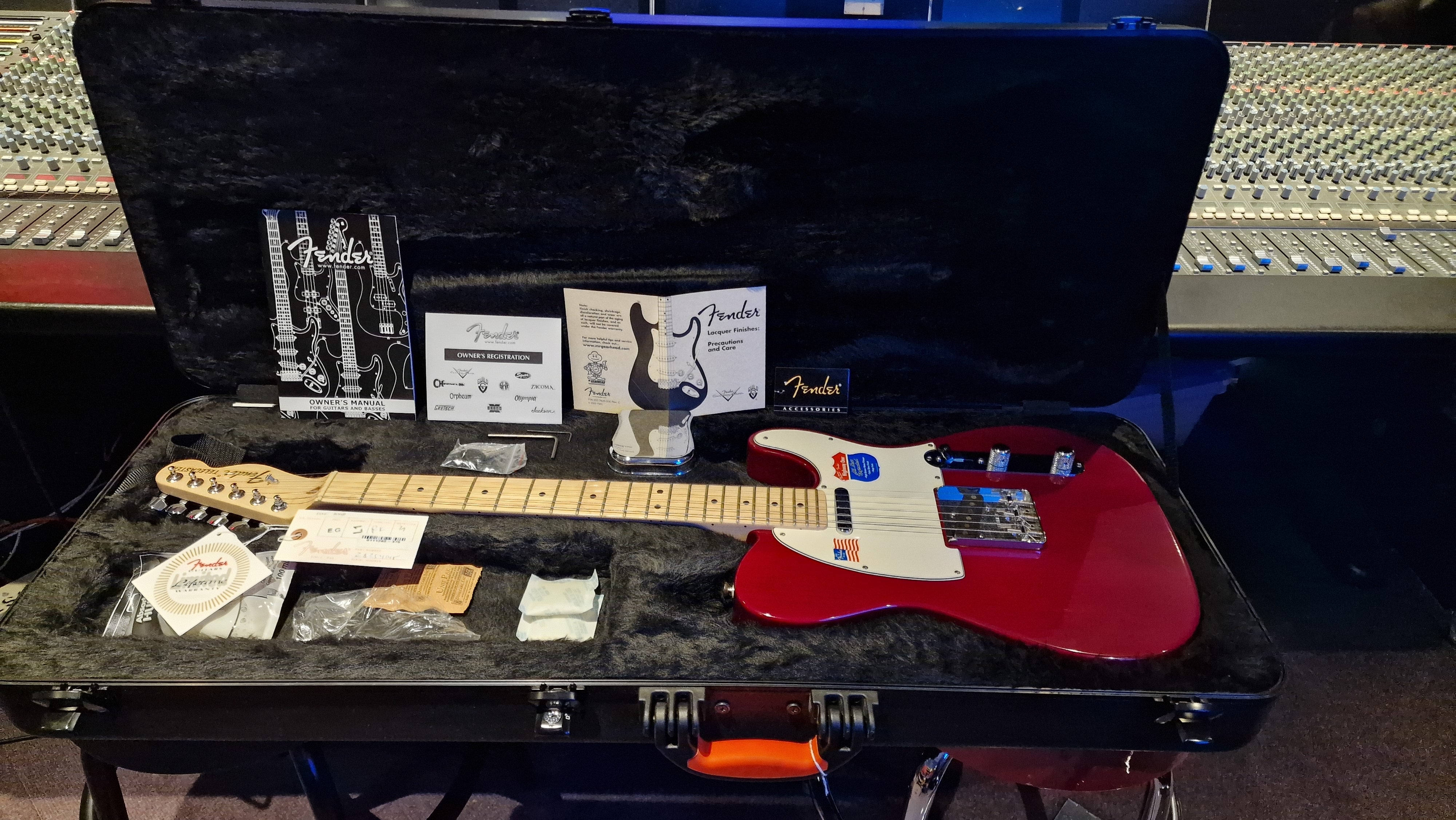 Fender Telecaster Highway One 2008 Nitro Satin Red American USA Tele Electric Guitar