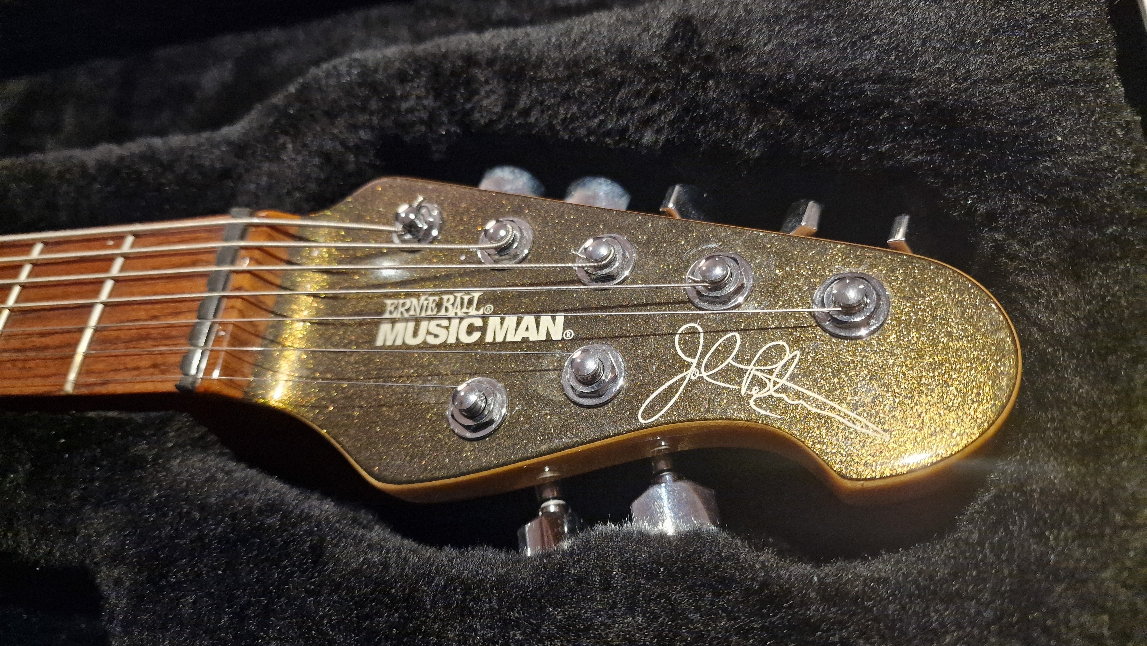 Music Man JP7 John Petrucci Olive Gold USA 7 String American Dream Theater Signature Electric Guitar