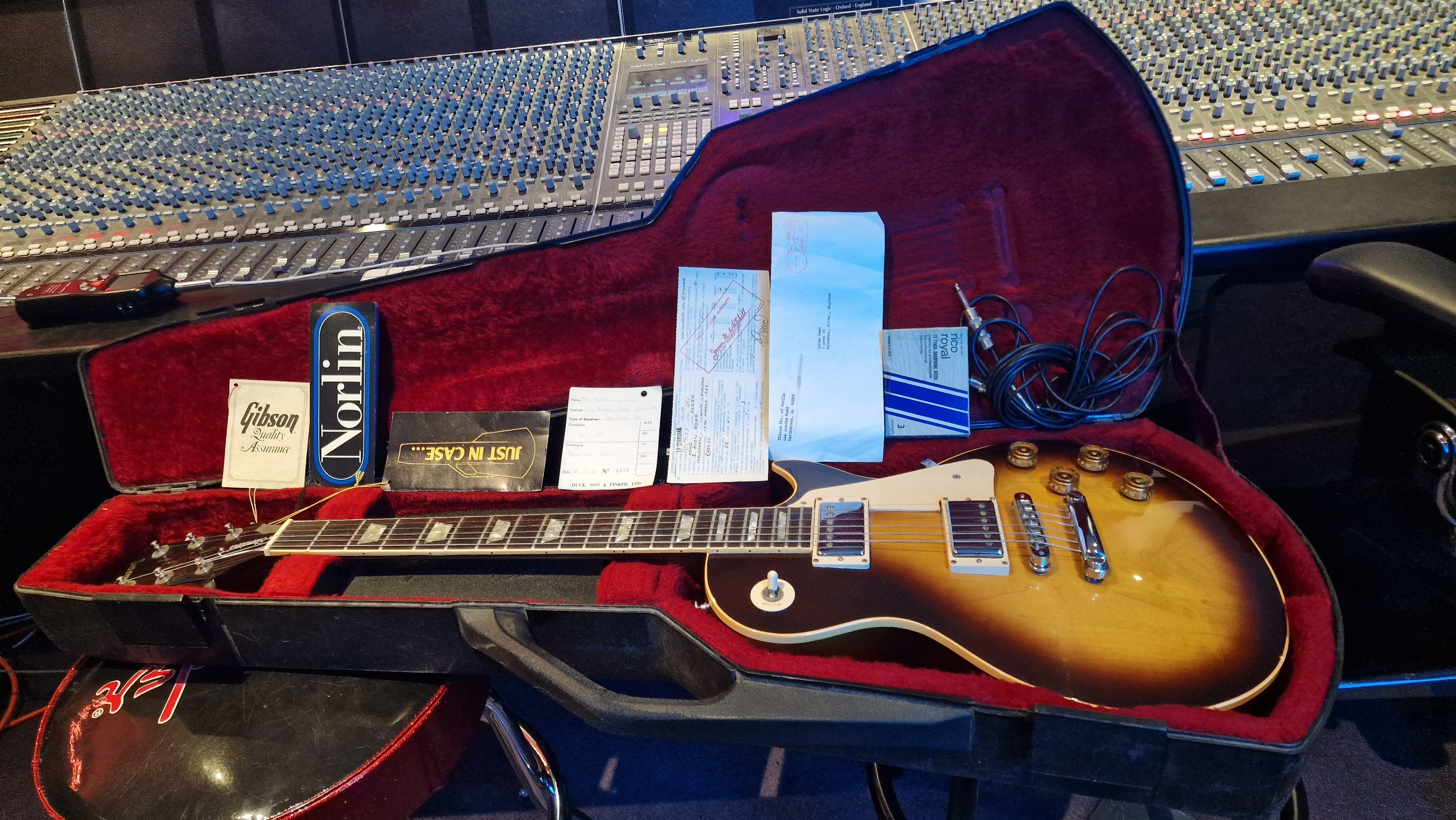 1979 Gibson Les Paul Standard 1 Owner Original Receipt Vintage 70s Tobacco Burst Electric Guitar