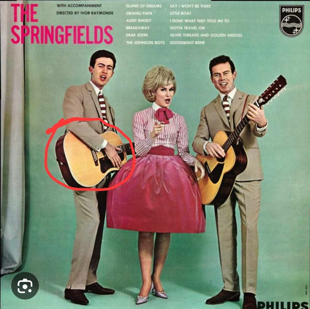 Gibson Country Western Artist Owned Ex Dusty Springfield, Cat Stevens museum piece acoustic guitar
