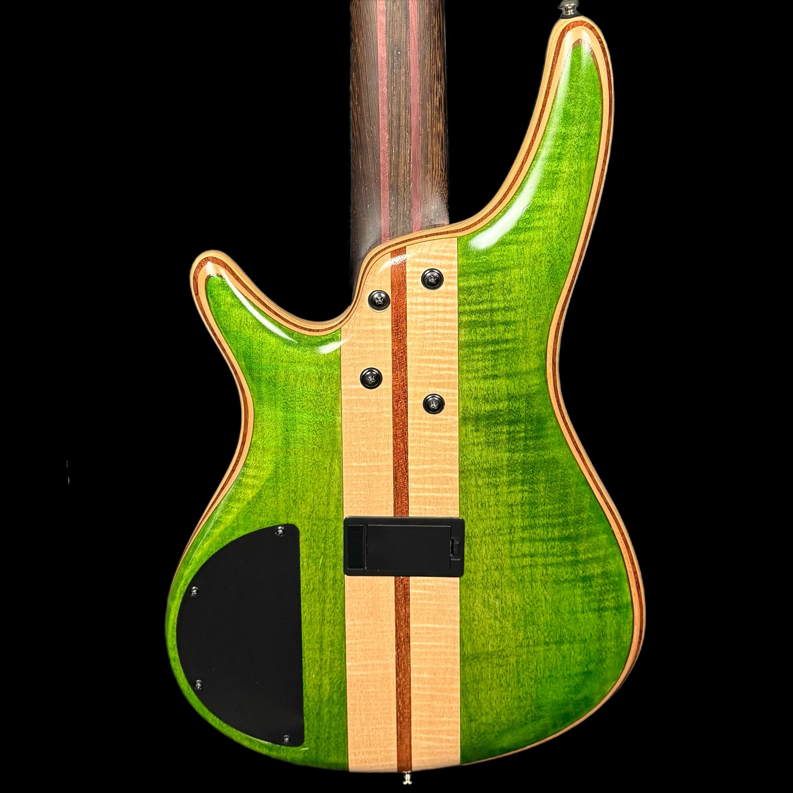 Ibanez Premium SR5FMDX 5 String Bass Guitar in Emerald Green Low Gloss
