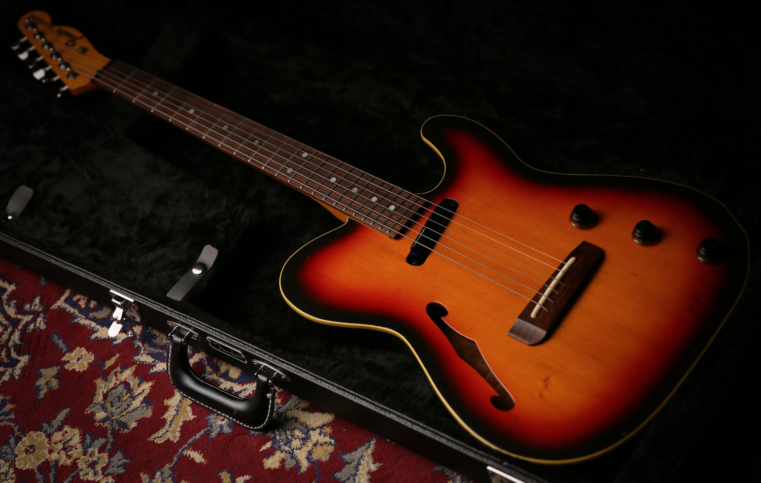 Fender TLAC Telecaster Electric Acoustic Japanese Sunburst & Fender Case