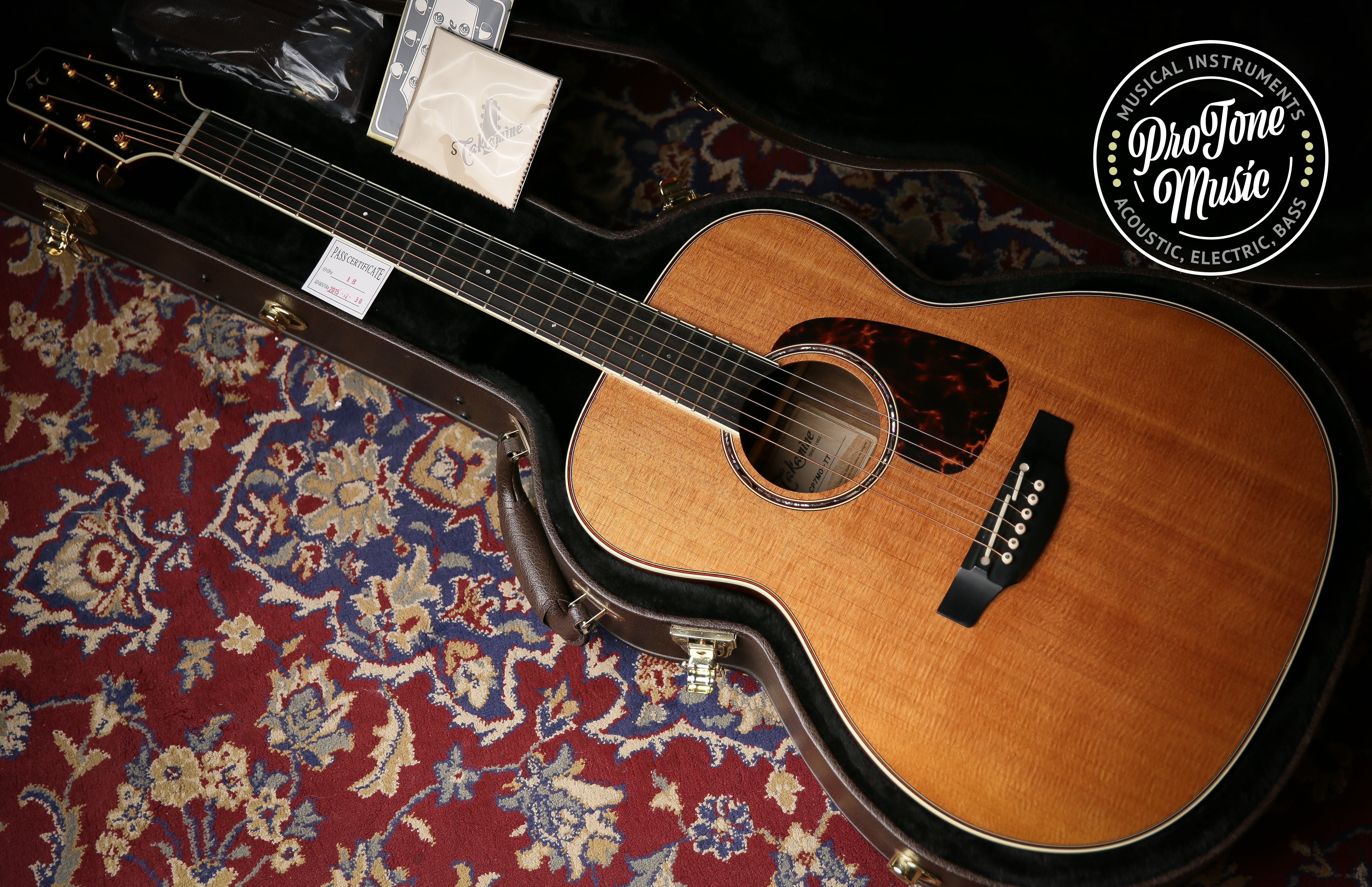 Takamine CP7MO-TT Thermal Top Orchestra Acoustic Guitar Natural Gloss