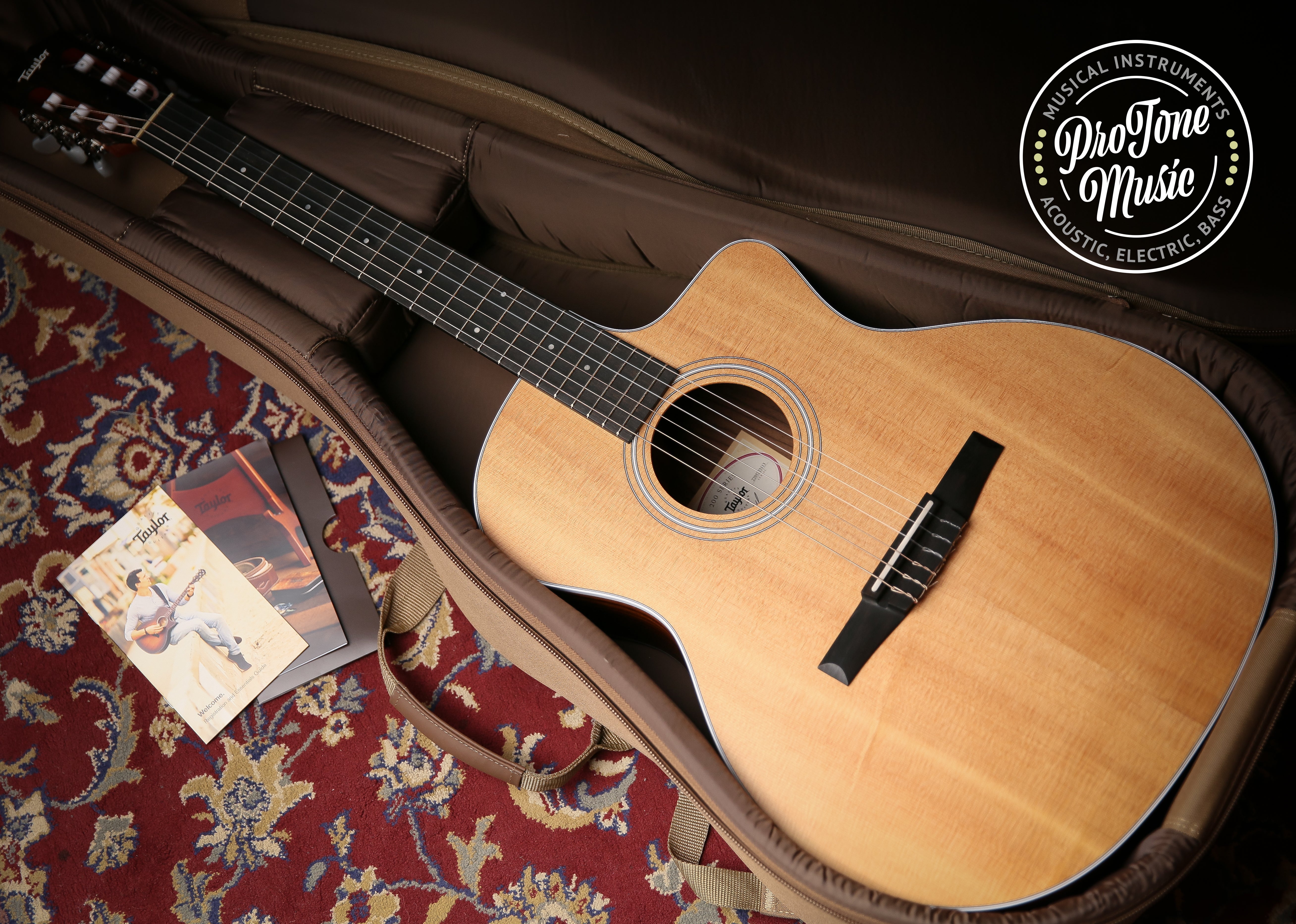 Taylor 214CE-N Natural Satin & Taylor Gig Bag