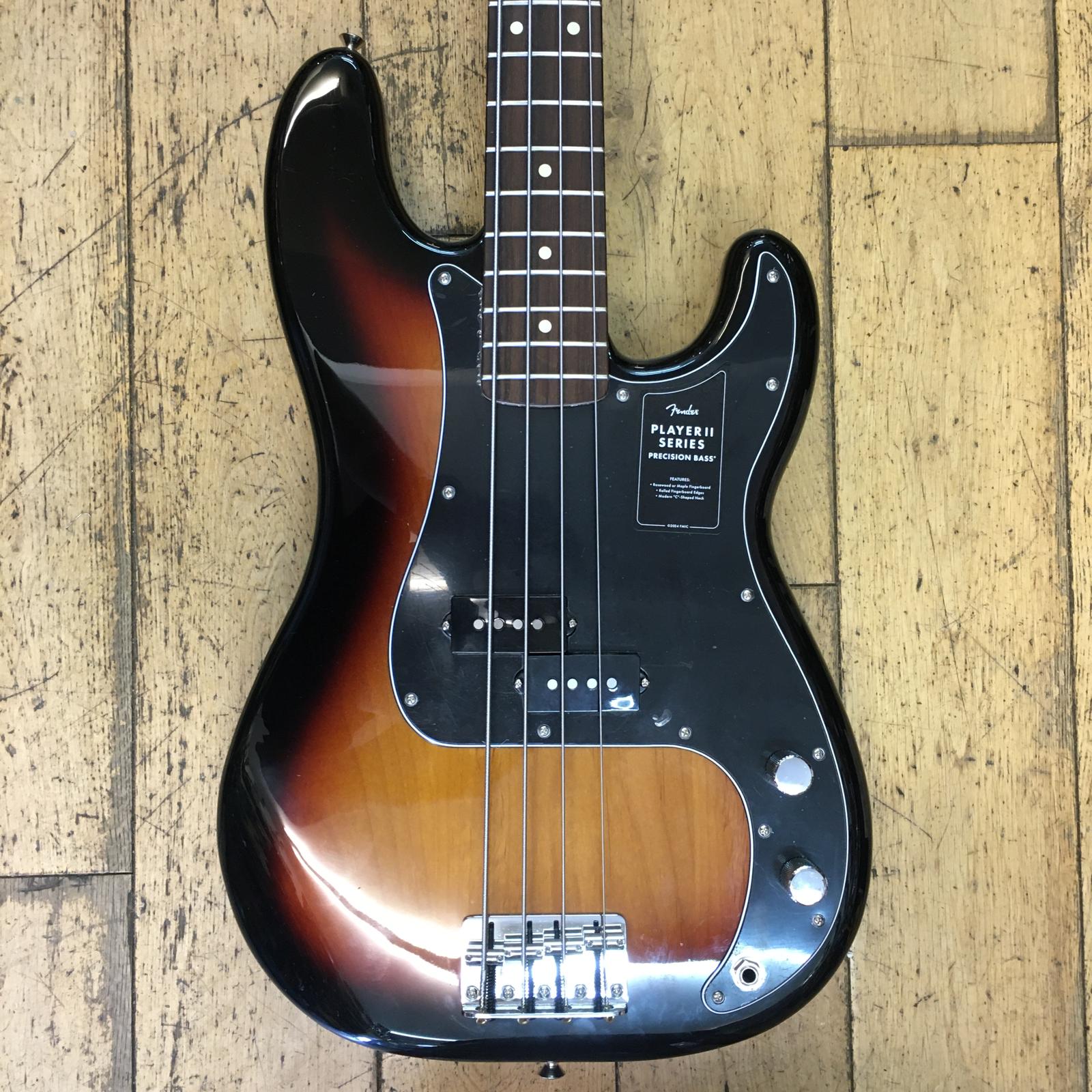 Player II Precision Bass 3-Color Sunburst Ex-Demo