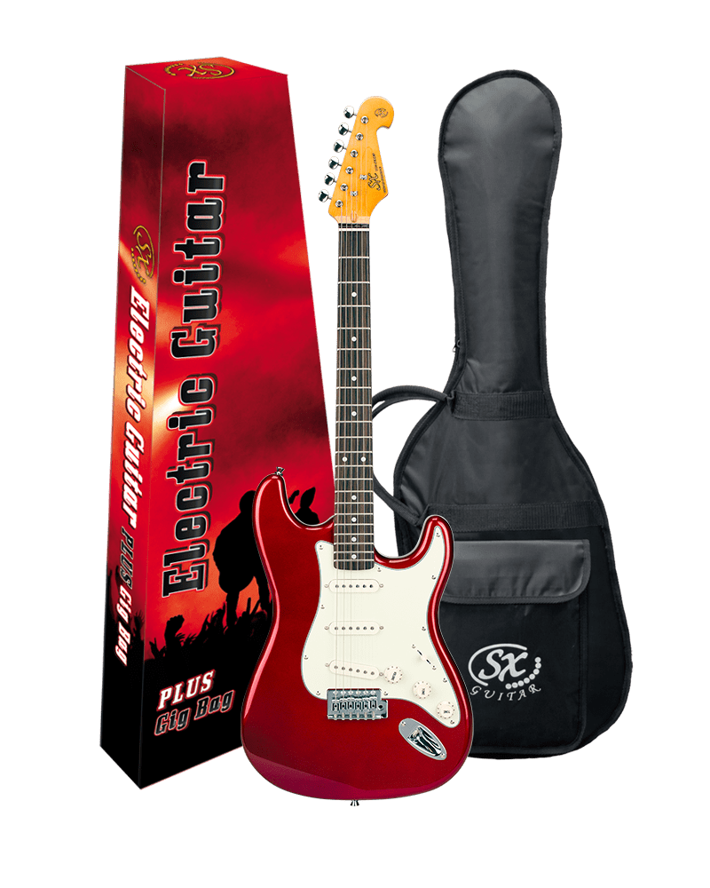 8665: SX ELECTRIC GUITAR SC STYLE, RED