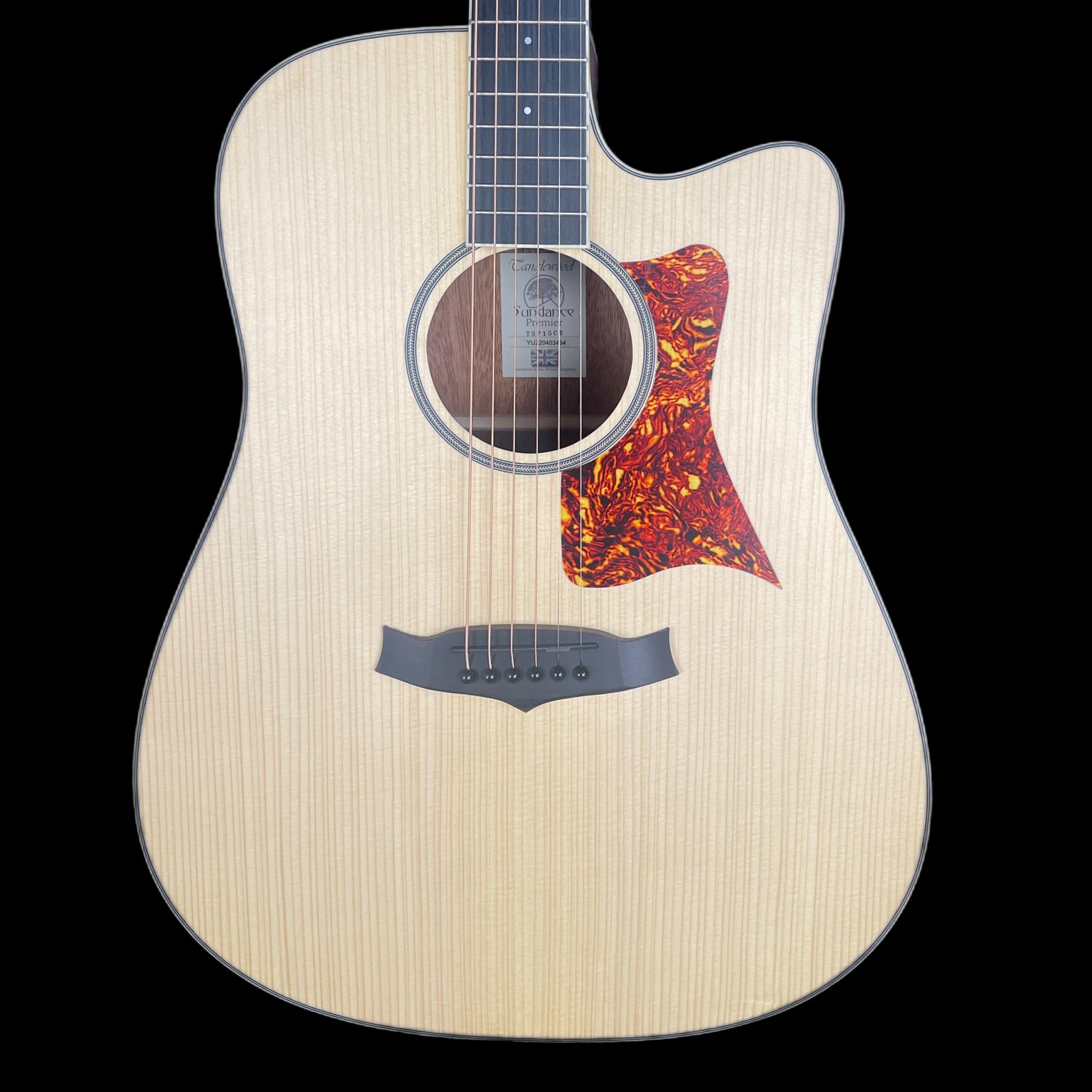 Tanglewood T15-LTD Electro Acoustic Guitar - Cutaway Dreadnought / Mahogany - Natural Satin