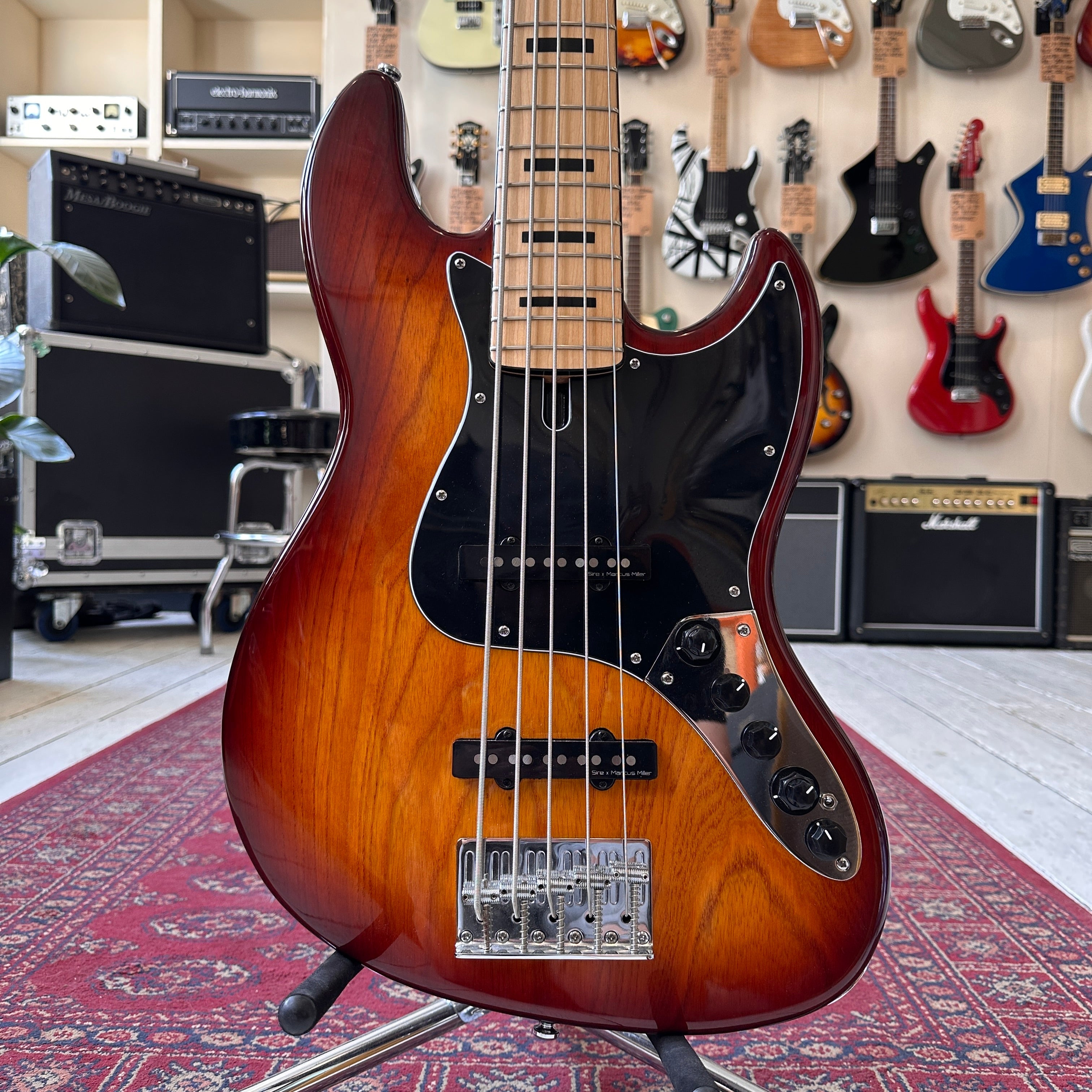 Sire Marcus Miller V7 Swamp Ash Active 5 String Bass - Sunburst - Preowned