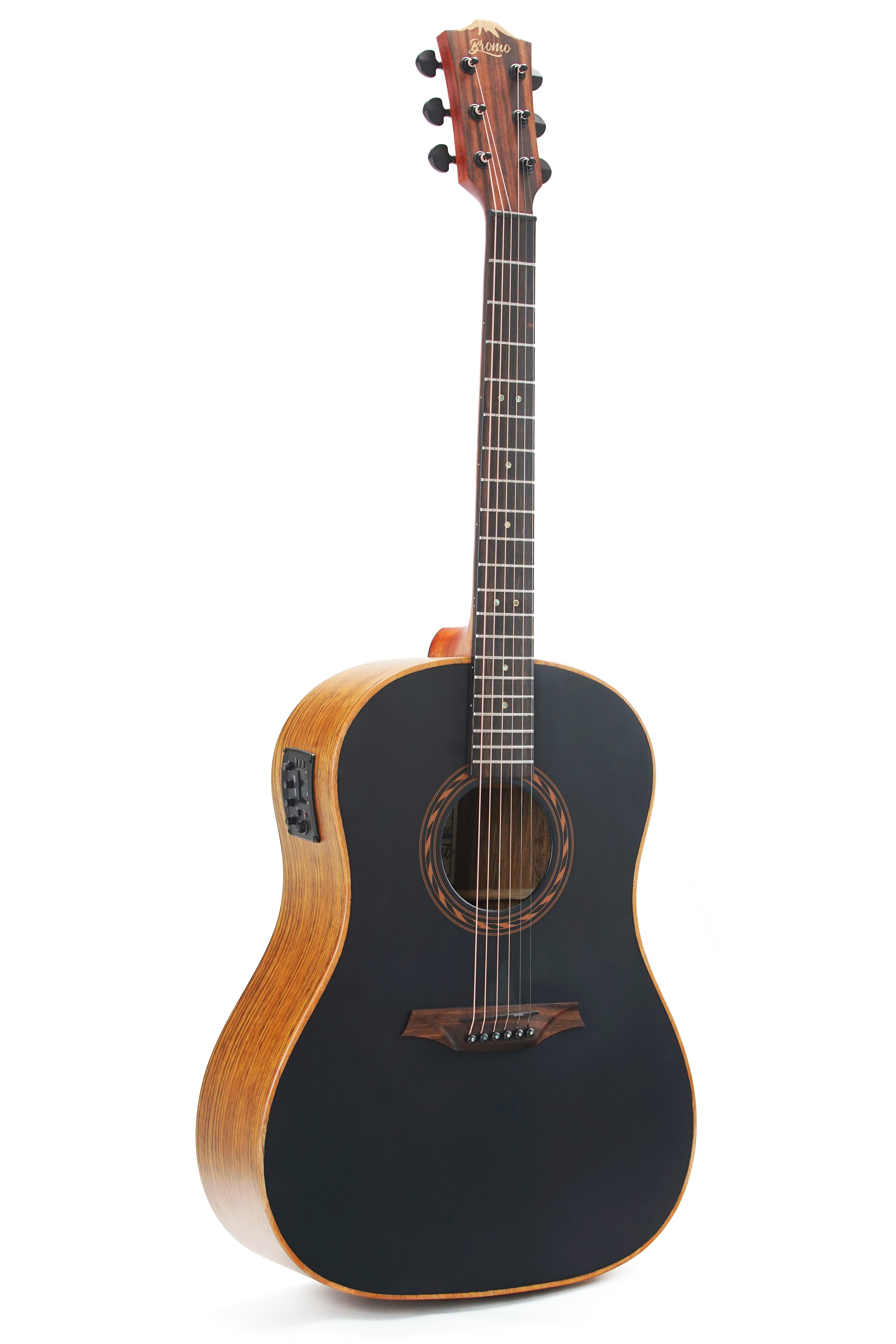 Bromo BAT9MEBK Solid Top Dreadnought Guitar