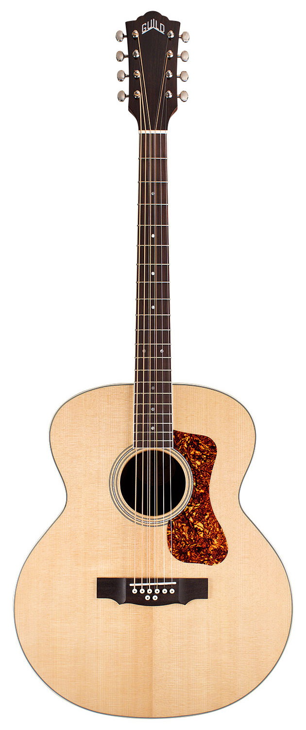 Guild BT-258E 8-String Baritone Acoustic Guitar - Natural