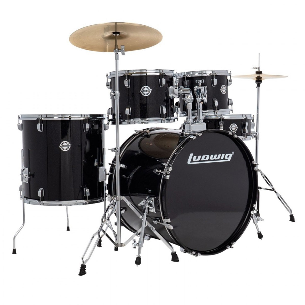 Ludwig Accent 5pc Drum Kit inc. Cymbals - 20" Bass Drum