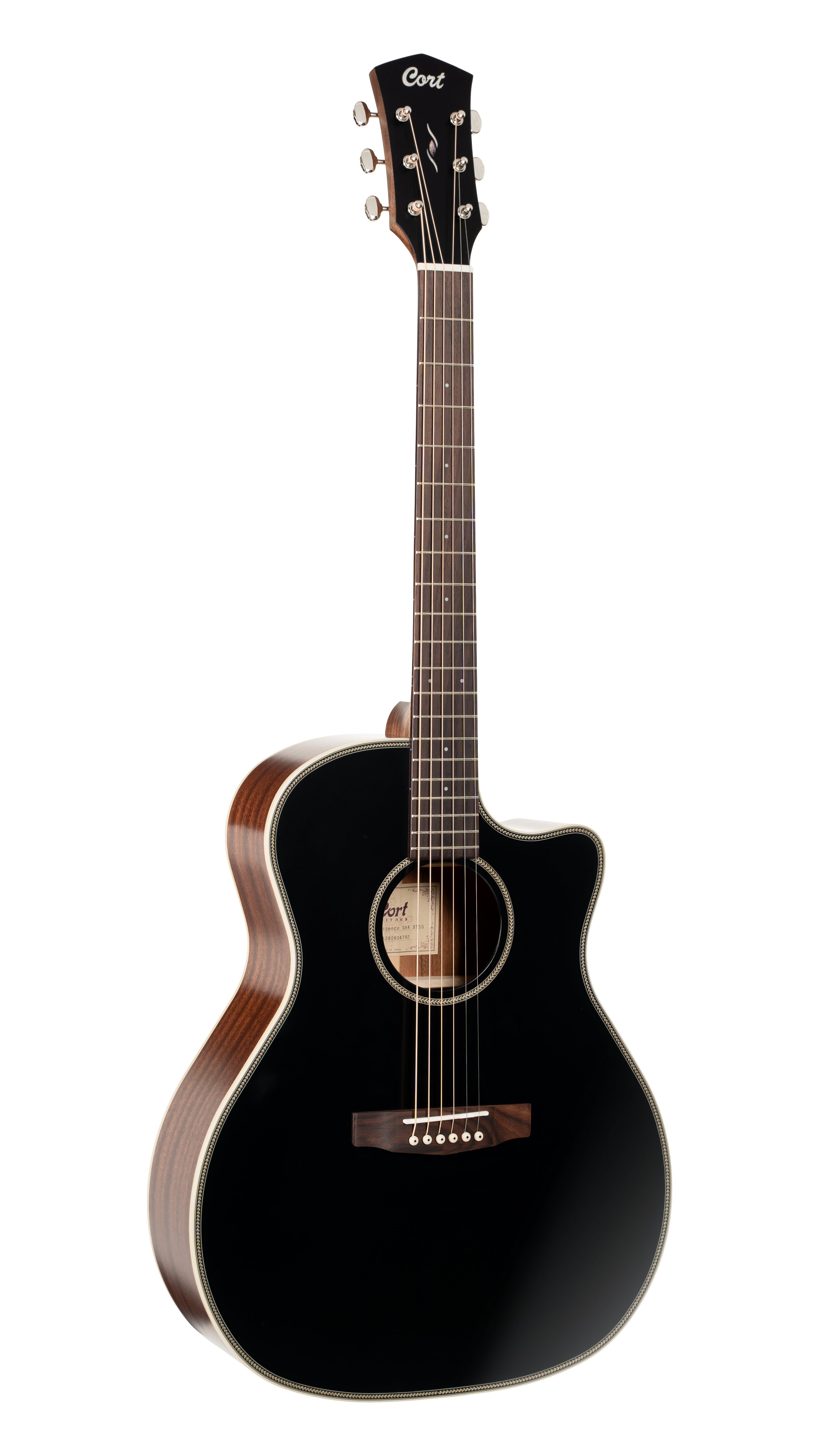 Cort Essence Grand Auditorium - Black Top Semi-Gloss