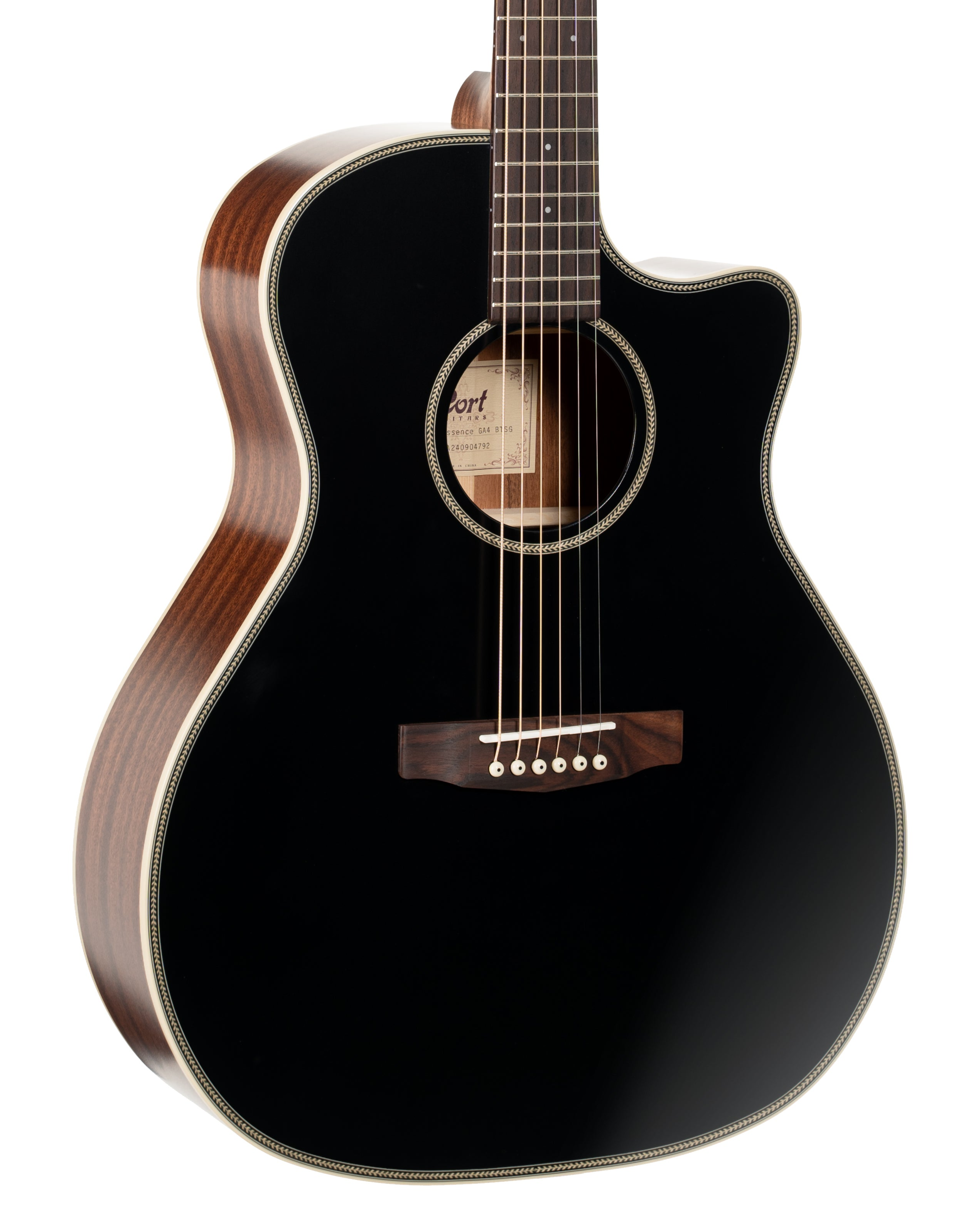 Cort Essence Grand Auditorium - Black Top Semi-Gloss