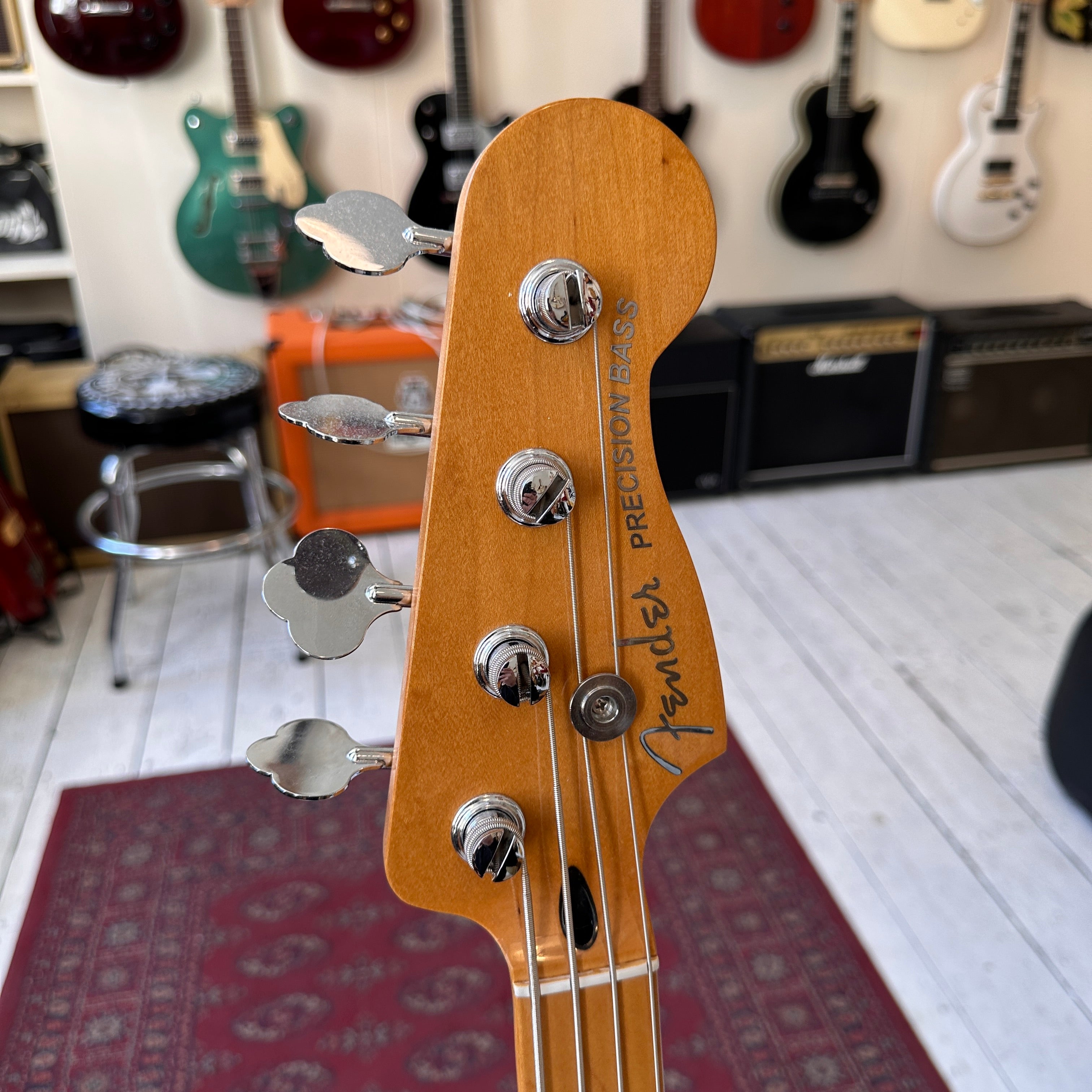 2023 Fender Player Plus Active Precision Bass - Fiesta Red with Hard Case - Preowned