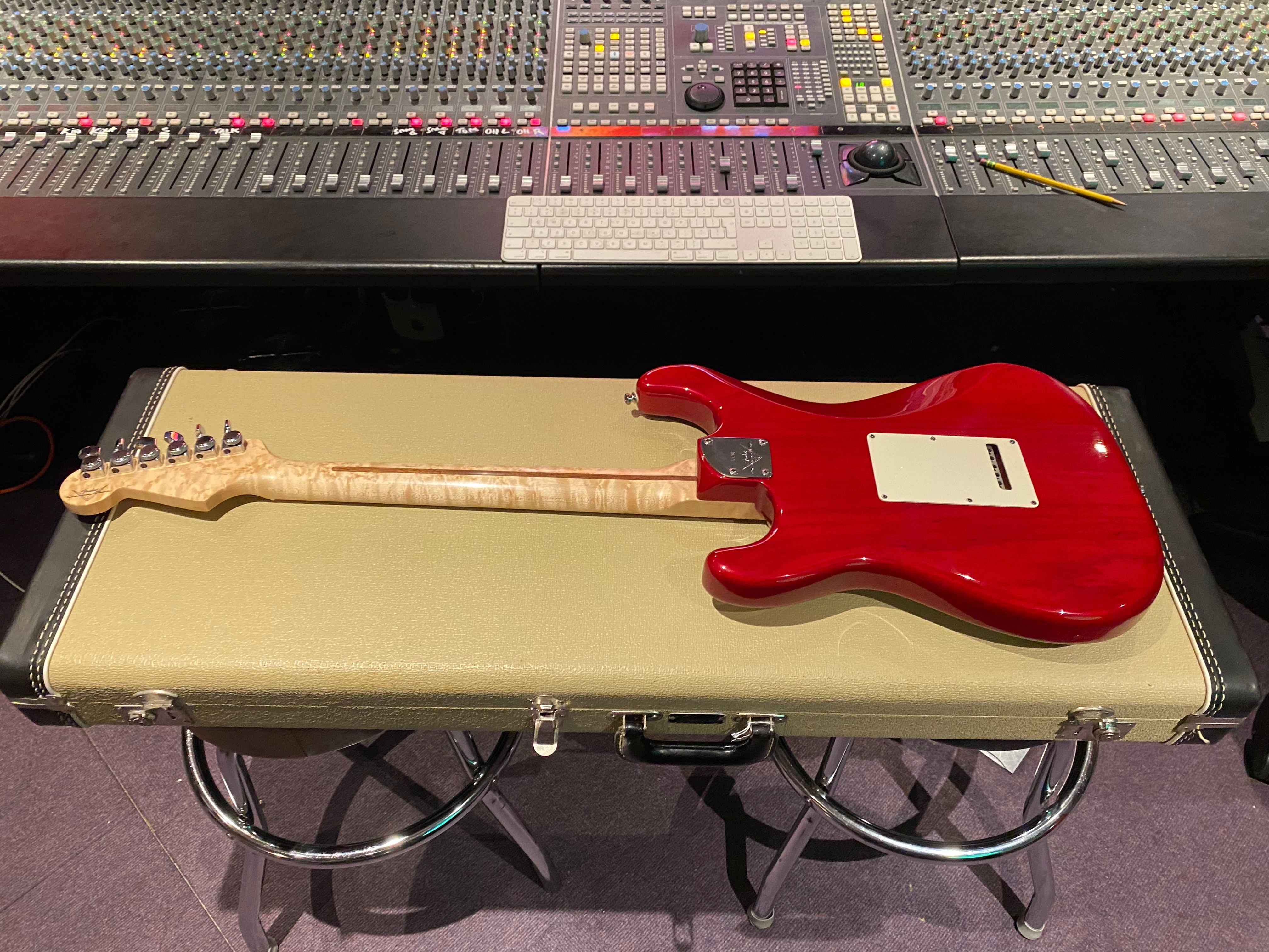 Fender Custom Shop Deluxe Stratocaster HSS AAA Flame Candy Apple Red Birdseye Figured Neck USA American Guitar