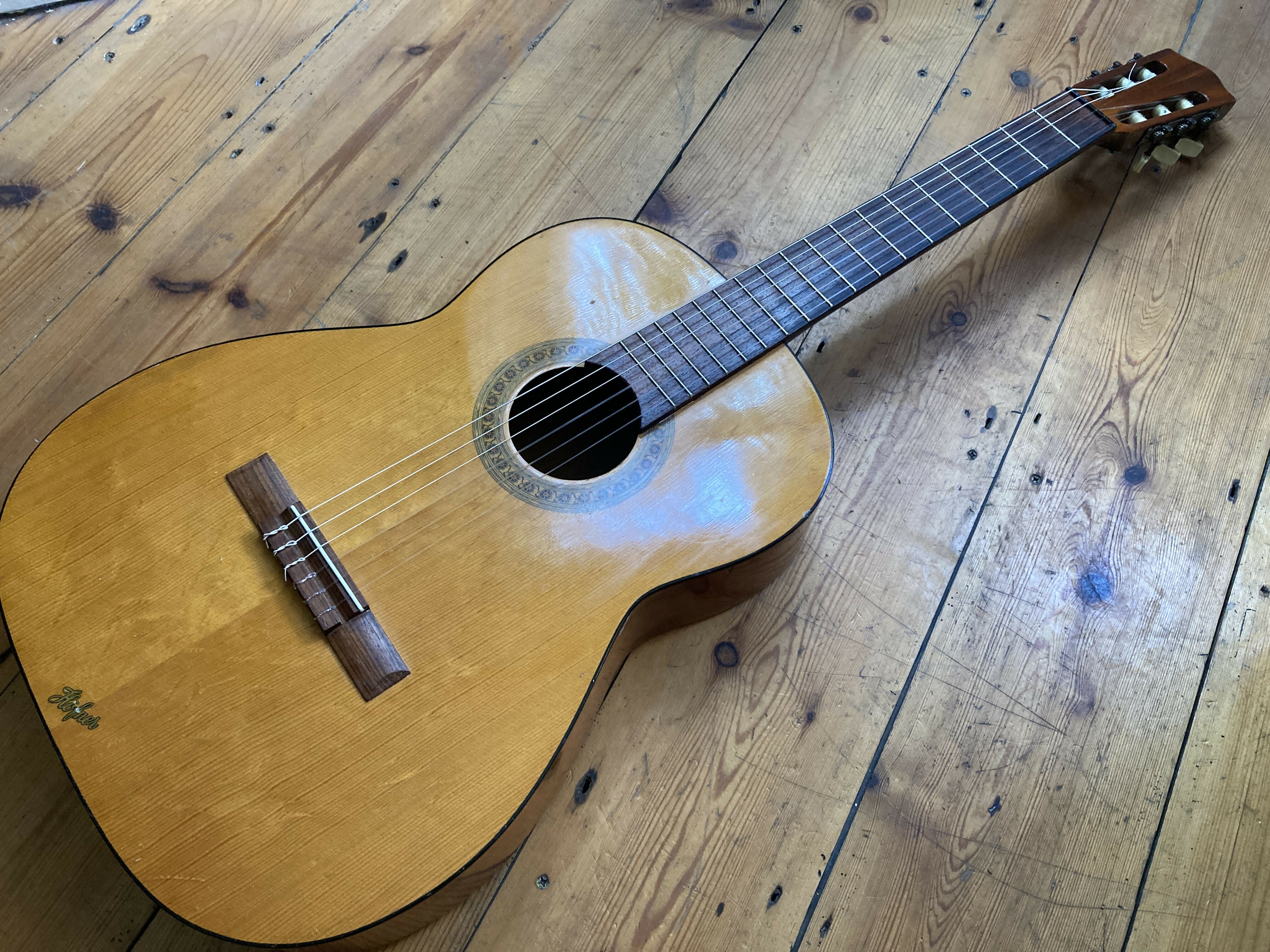 Vintage Hofner Concert Classical Guitar 1970s - Germany - Good Condition