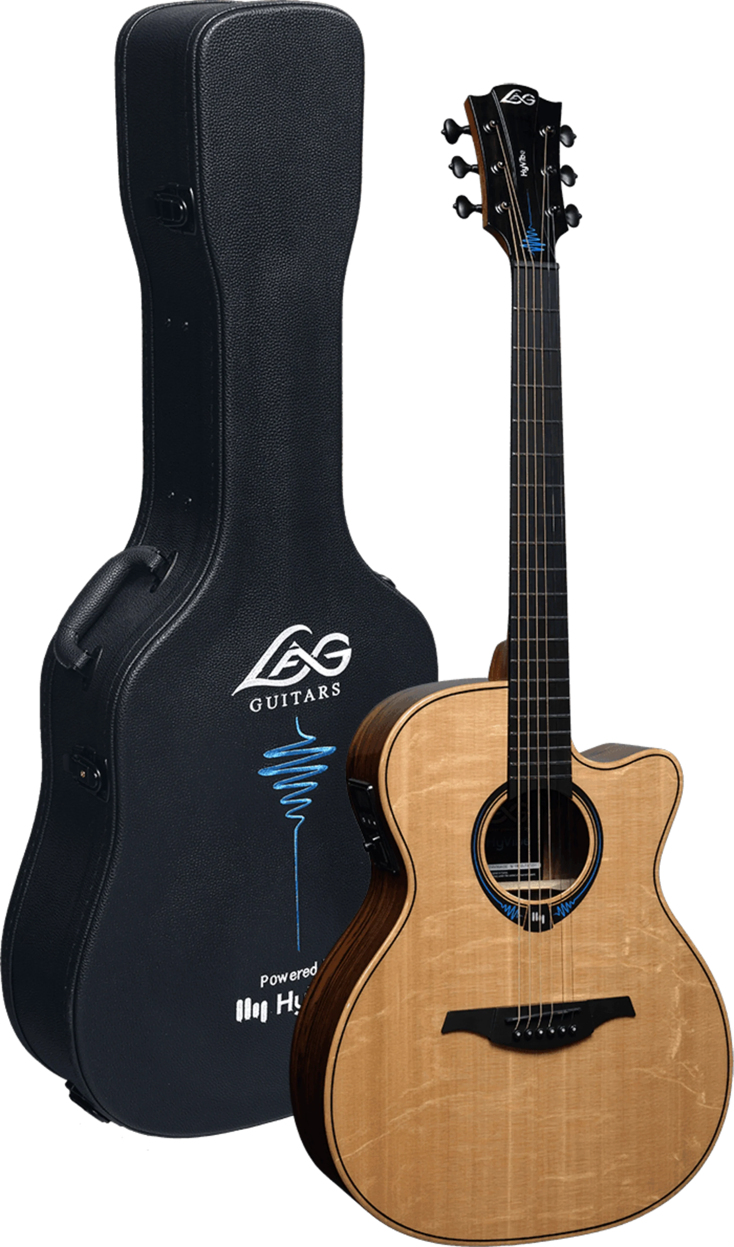 LAG Tramontane HyVibe 30 Auditorium Cutaway