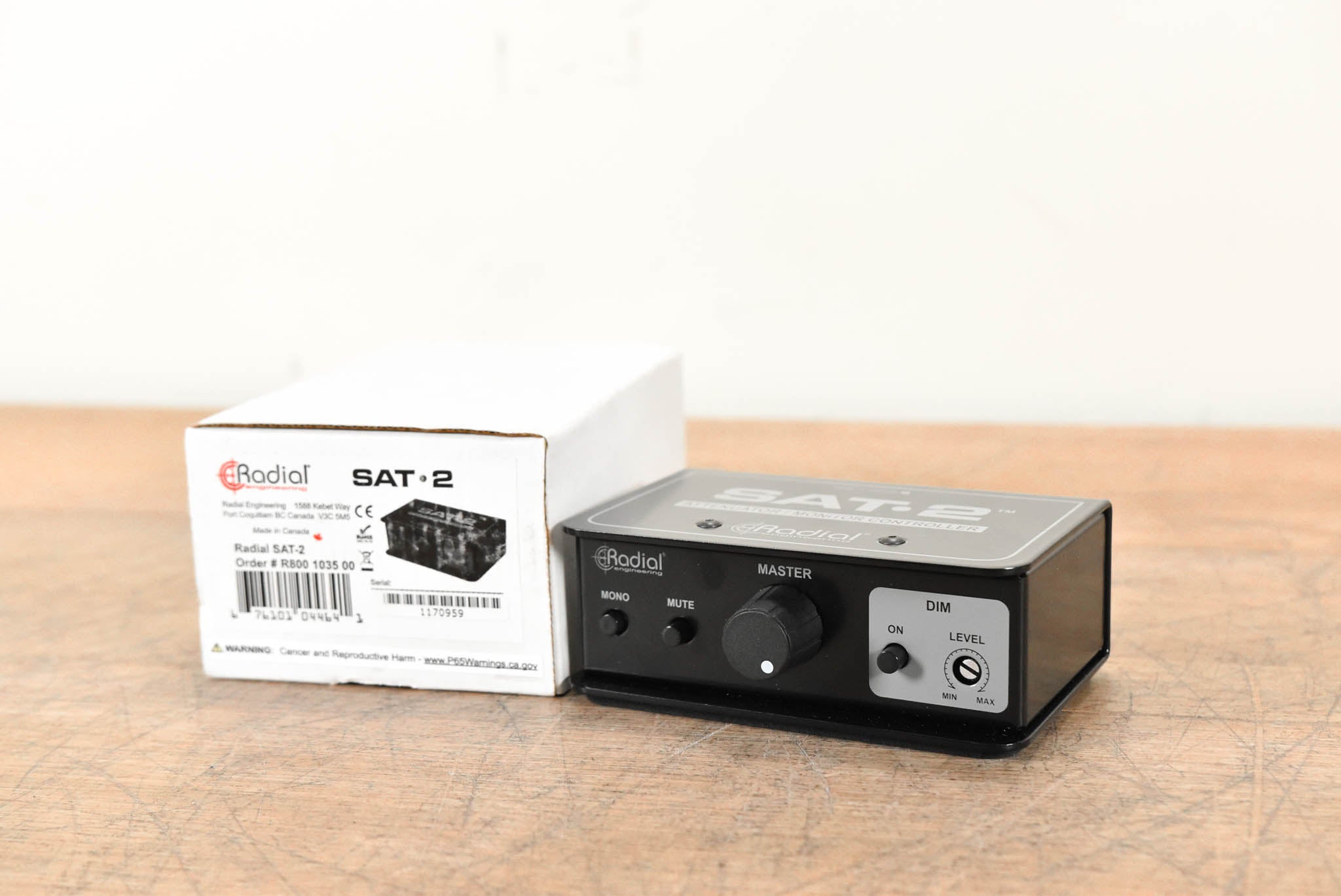 Radial SAT-2 Stereo Audio Attenuator / Monitor Controller