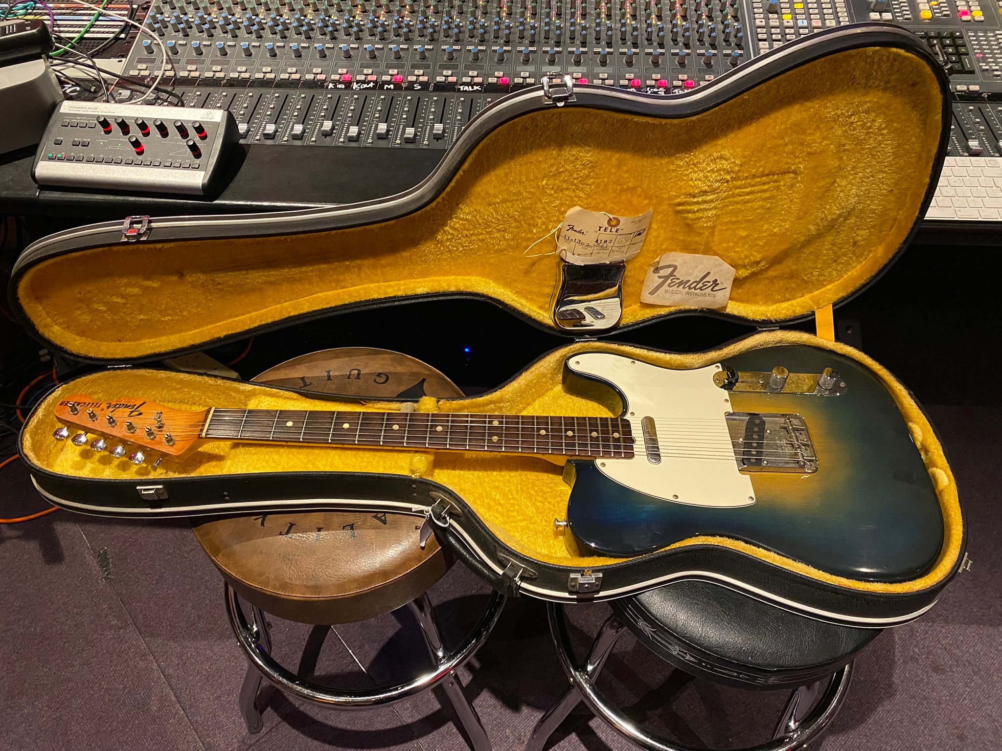 1974 Fender Telecaster Vintage 70s American Tele USA Electric Guitar in Green Burst For Sale