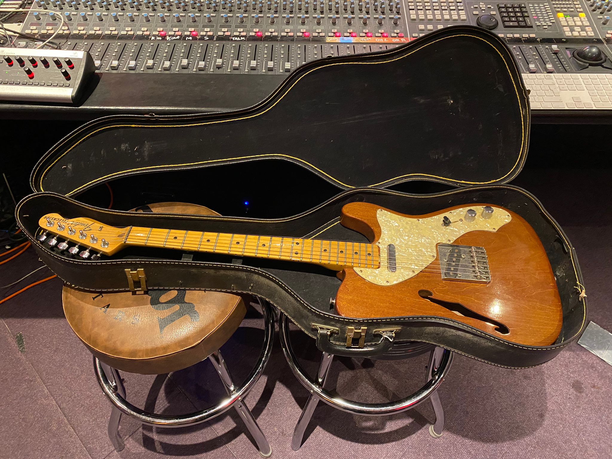 1971 Fender Telecaster Thinline American Vintage 70s USA Tele Electric Guitar For Sale
