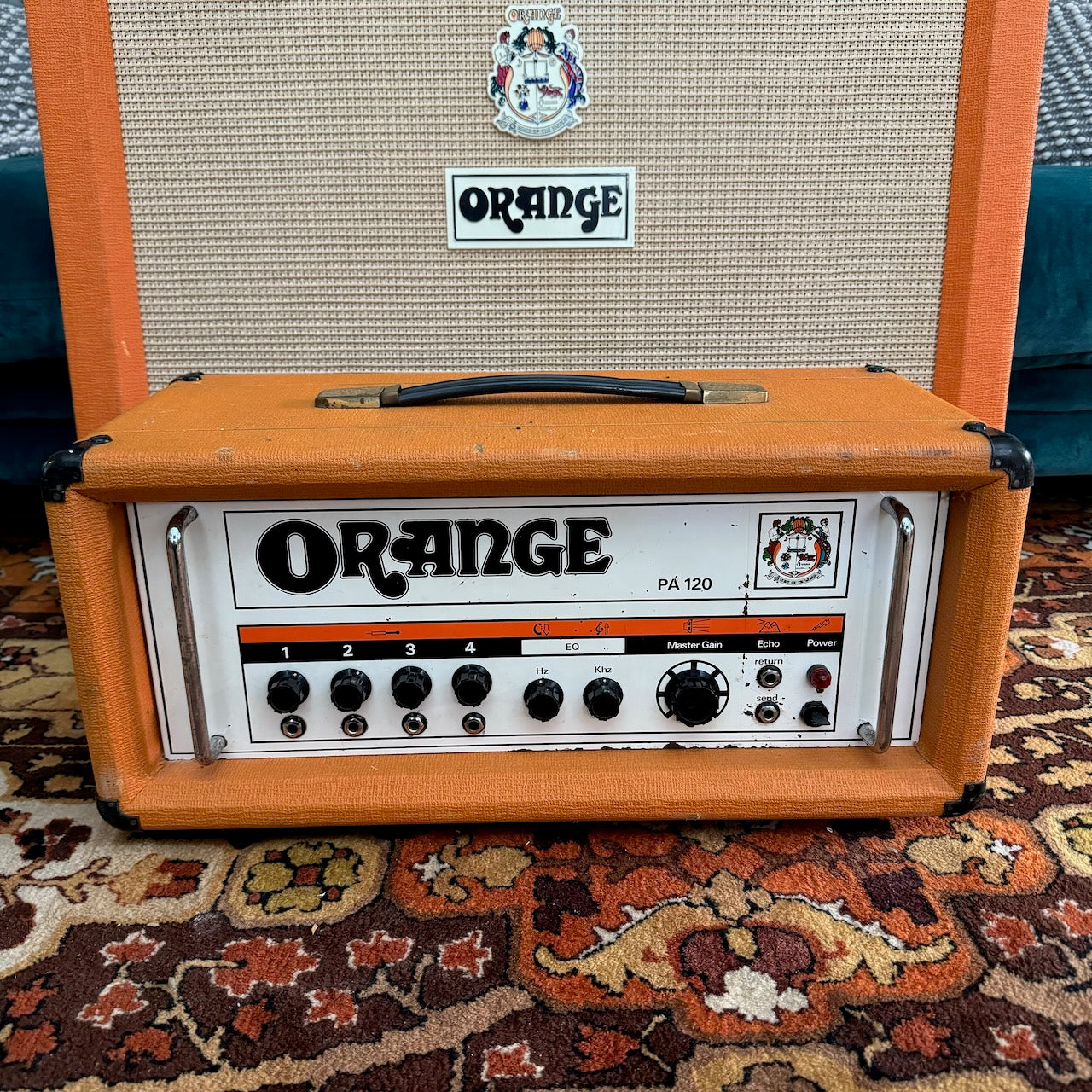 Vintage 1974 Orange PA120 Pics and Text Valve Amplifier Head