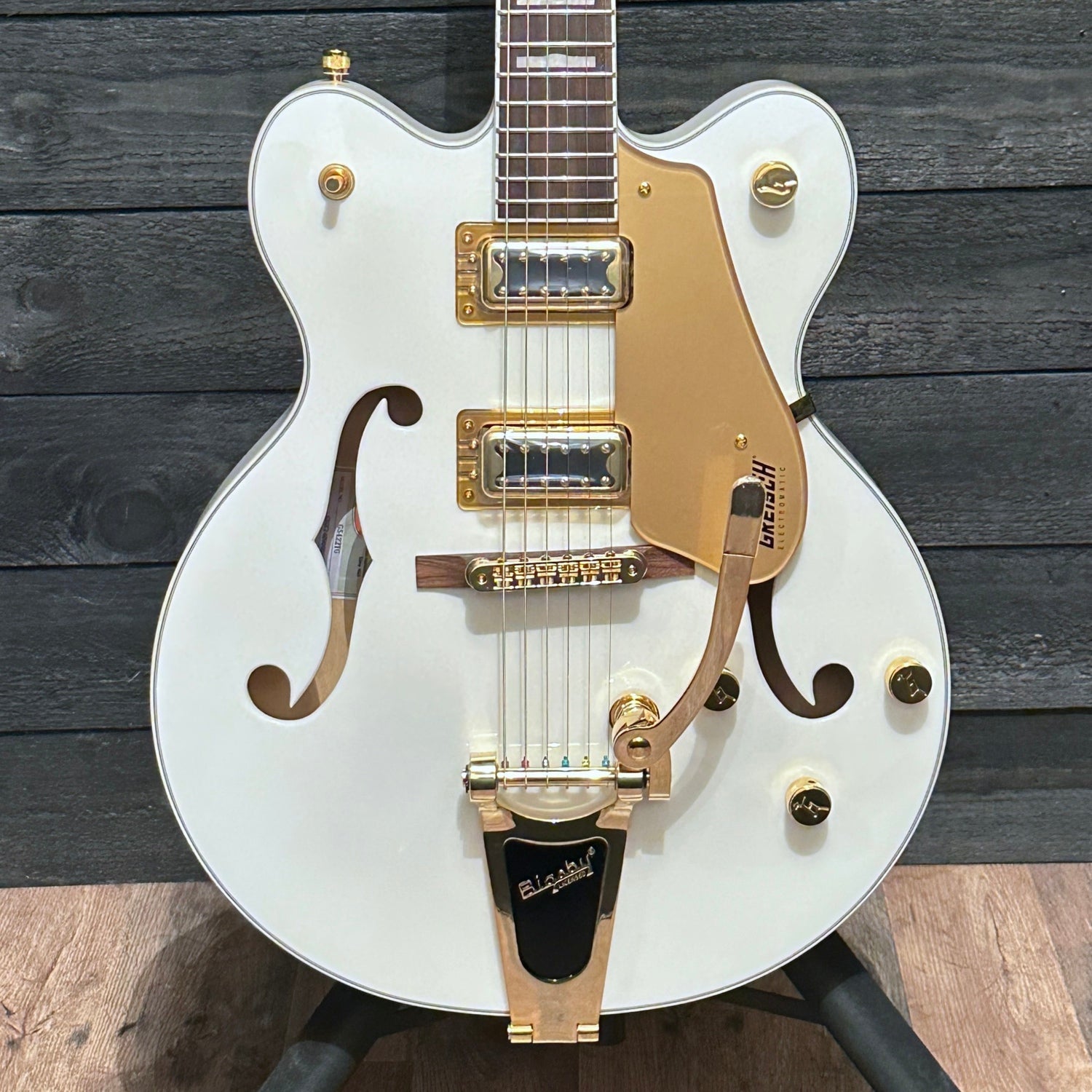 Gretsch G5422TG Electromatic Classic Hollowbody Double-Cut With Bigsby Electric Guitar - Snow Crest White