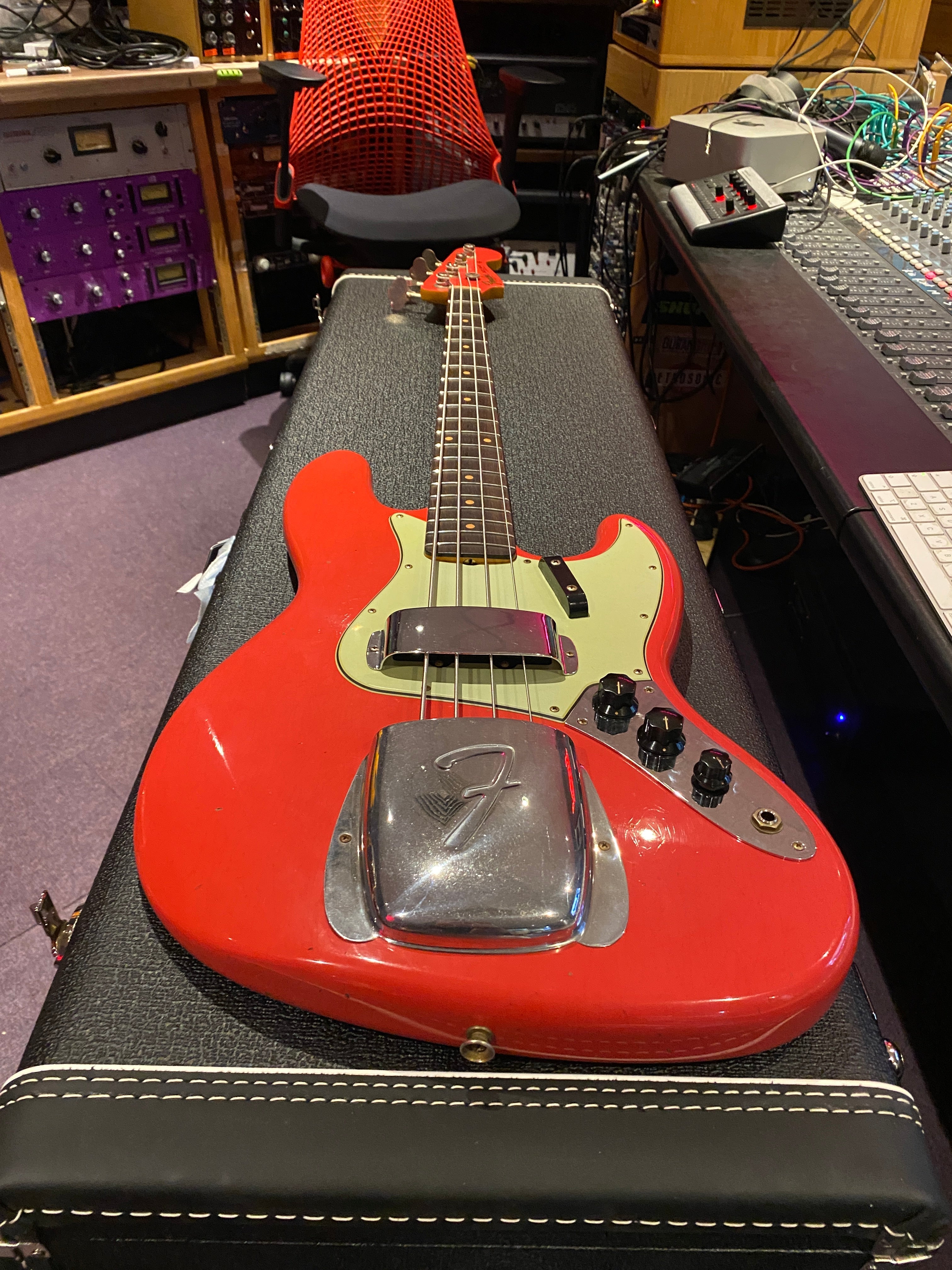 Fender Jazz Bass '63 Custom Shop Journeyman Fiesta Red Aged 1963 Reissue American USA Bass Guitar BRAD NEW