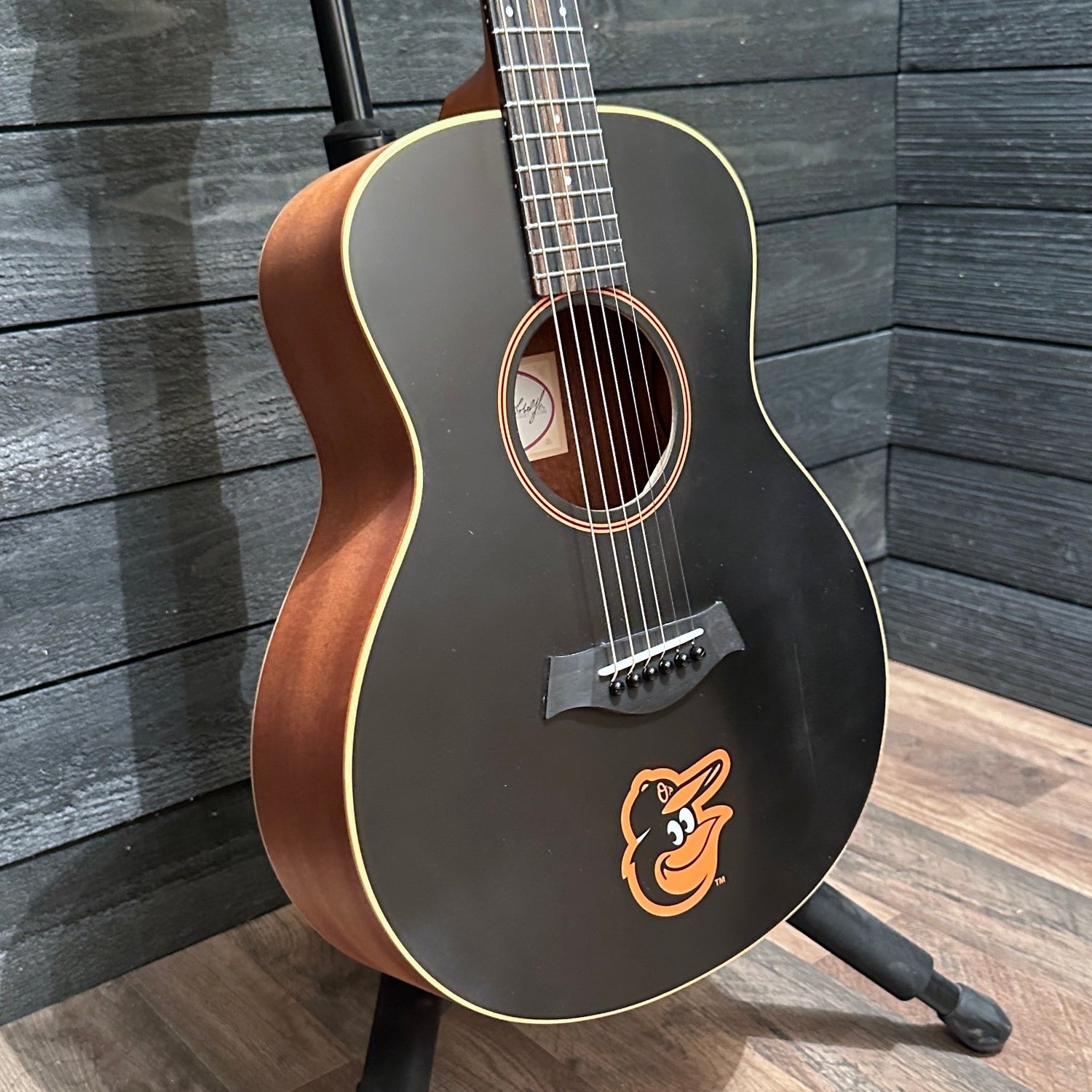 Taylor x MLB GS Mini Baltimore Orioles Acoustic Electric Guitar - Black