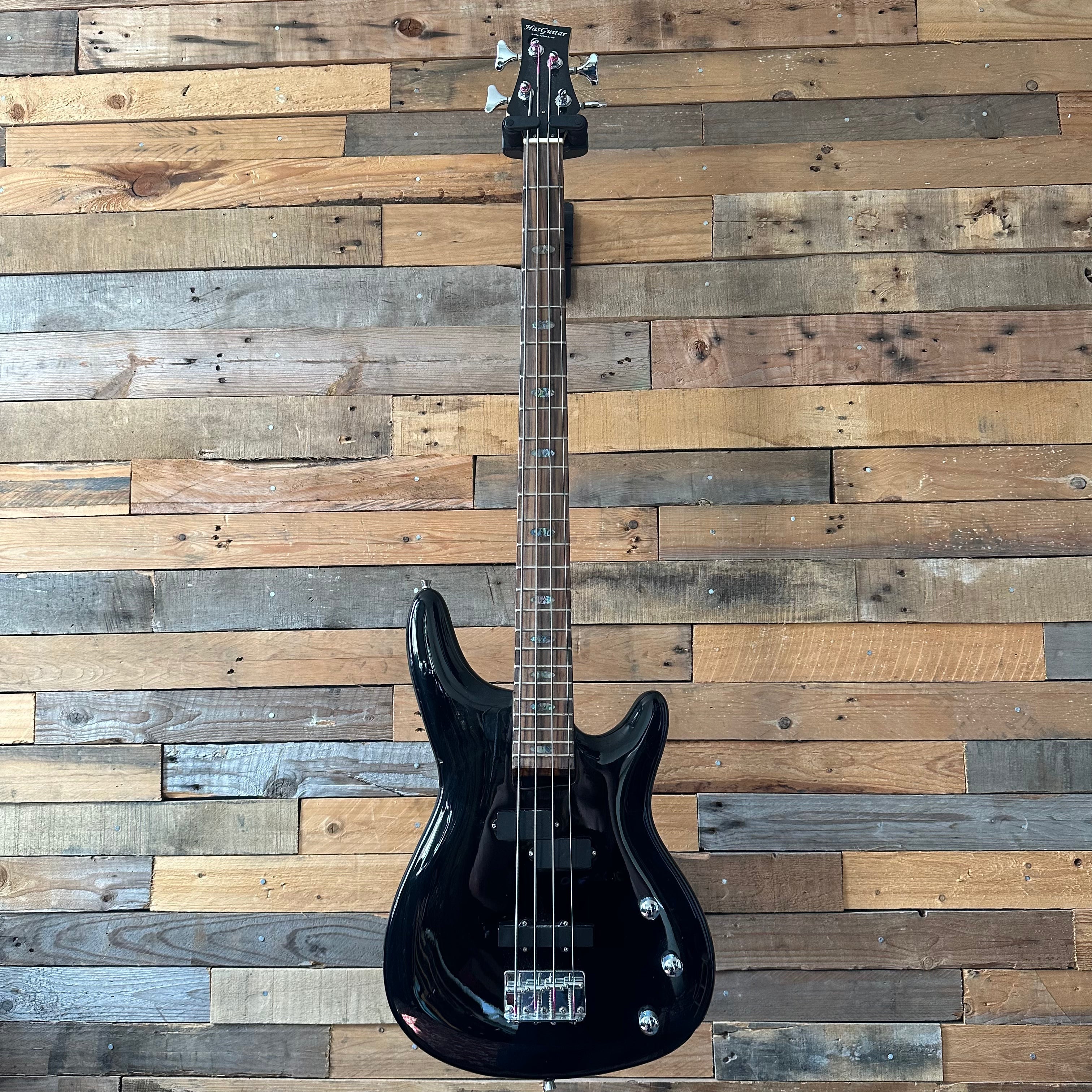 Hasguitar Bass Guitar - Gloss Black - Preowned
